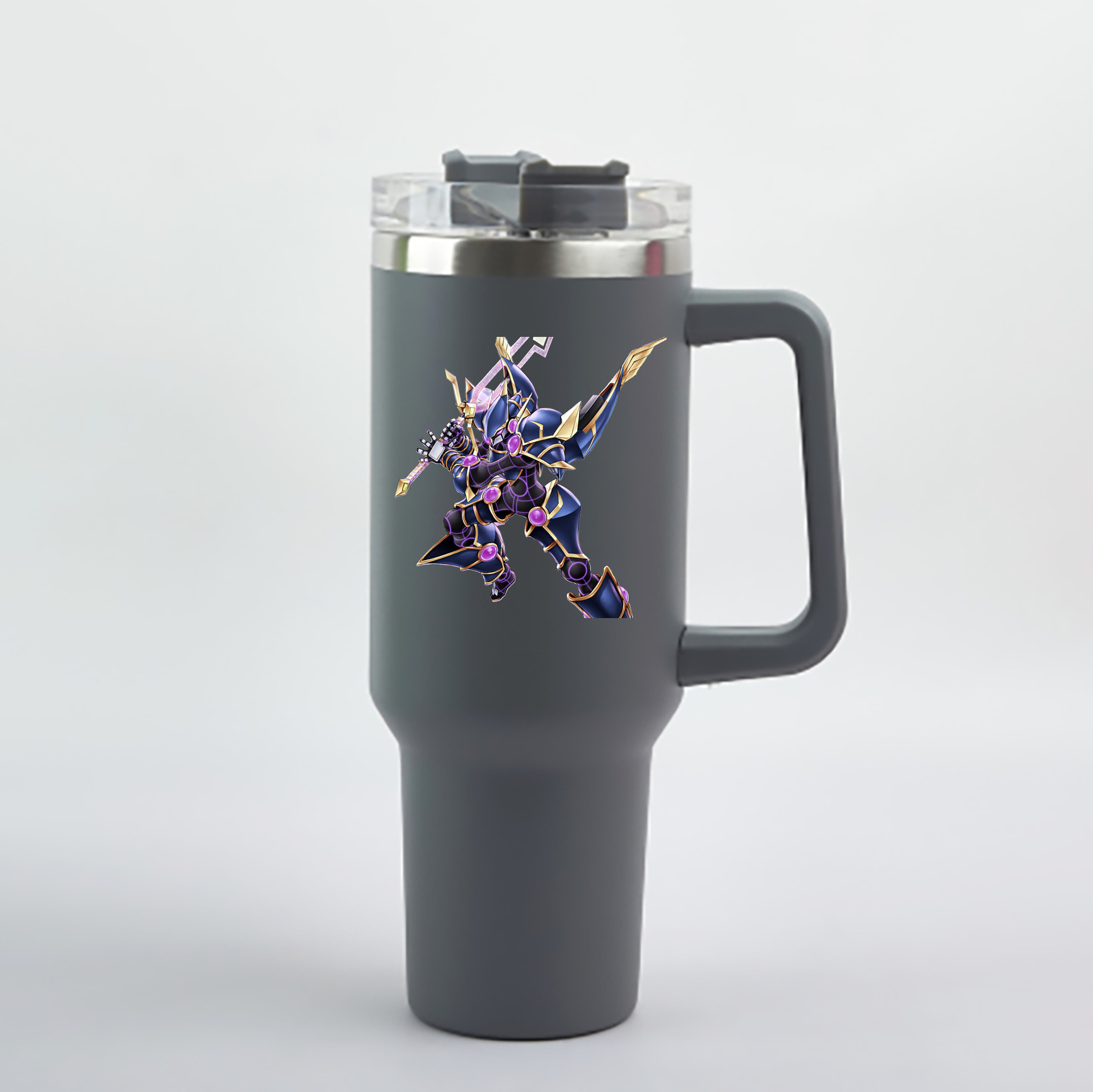 （画像用） 遊☆戯☆王 Yu-Gi-Oh! 1200mL車用タンブラー - クリスタルステッカー（プラスチックストロー付き）