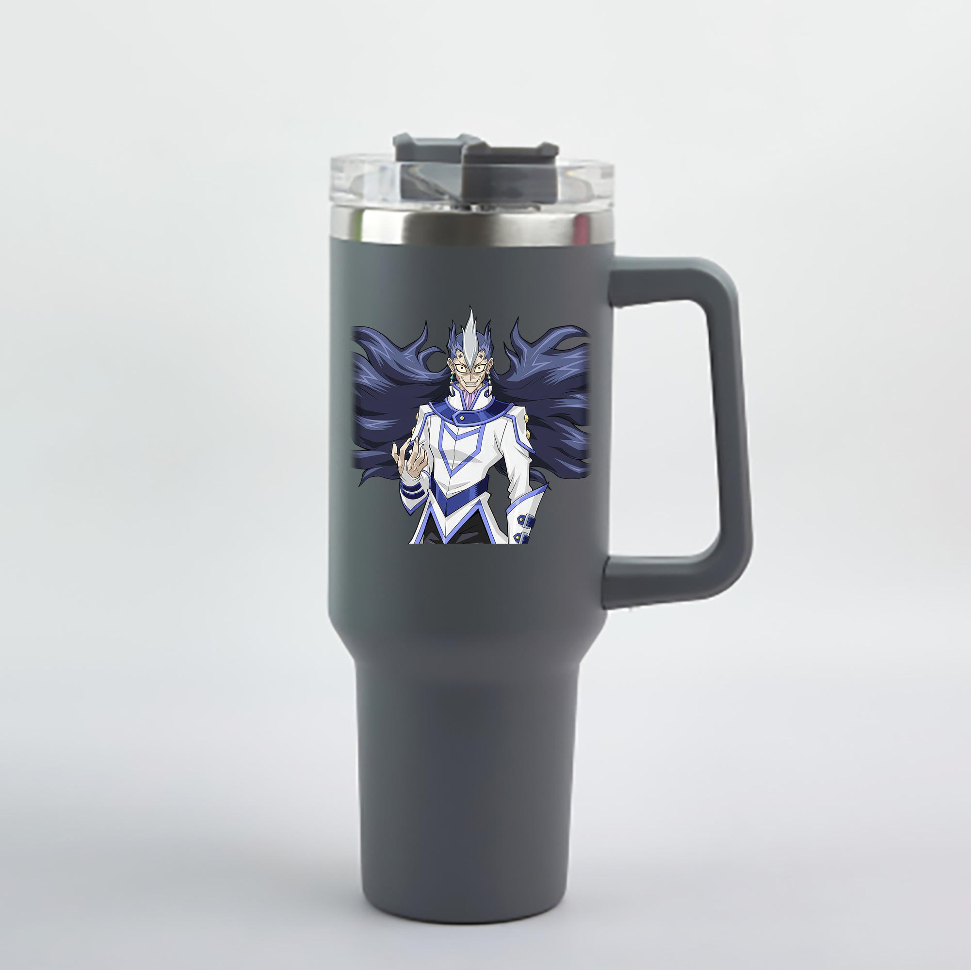 （画像用） 遊☆戯☆王 Yu-Gi-Oh! 1200mL車用タンブラー - クリスタルステッカー（プラスチックストロー付き）