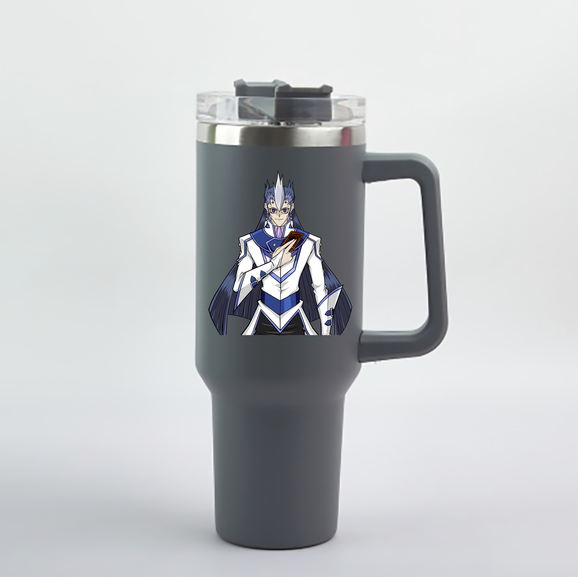 （画像用） 遊☆戯☆王 Yu-Gi-Oh! 1200mL車用タンブラー - クリスタルステッカー（プラスチックストロー付き）