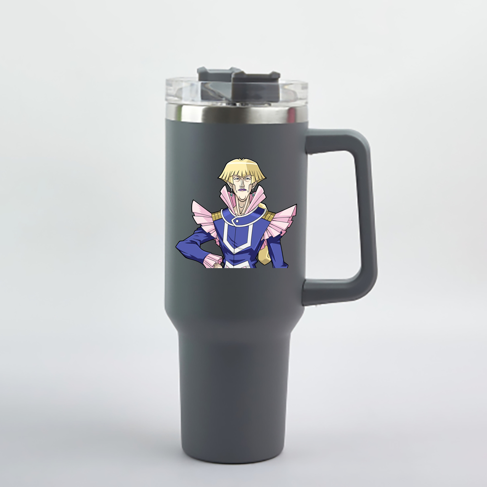 （画像用） 遊☆戯☆王 Yu-Gi-Oh! 1200mL車用タンブラー - クリスタルステッカー（プラスチックストロー付き）