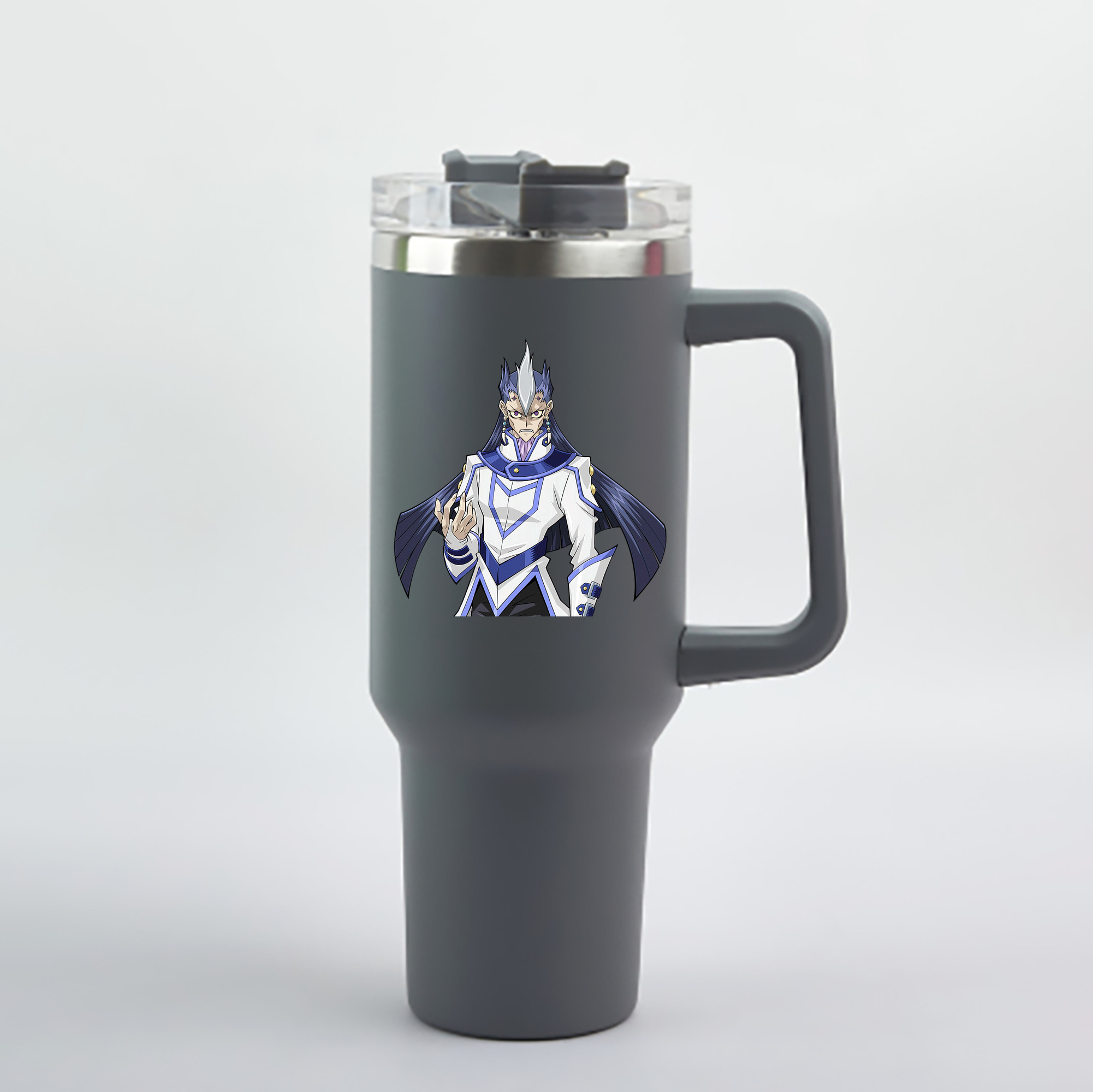 （画像用） 遊☆戯☆王 Yu-Gi-Oh! 1200mL車用タンブラー - クリスタルステッカー（プラスチックストロー付き）