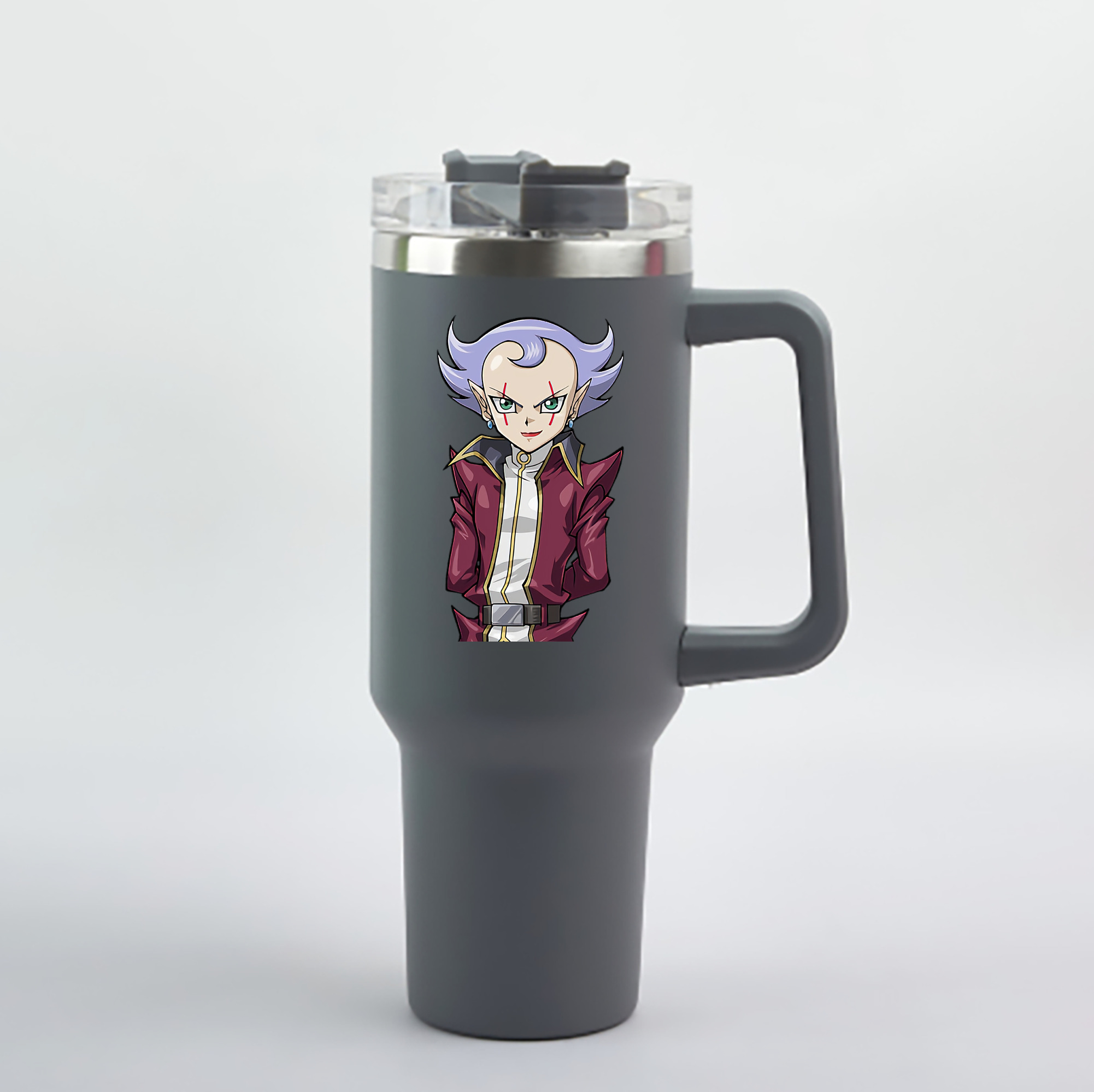 （画像用） 遊☆戯☆王 Yu-Gi-Oh! 1200mL車用タンブラー - クリスタルステッカー（プラスチックストロー付き）