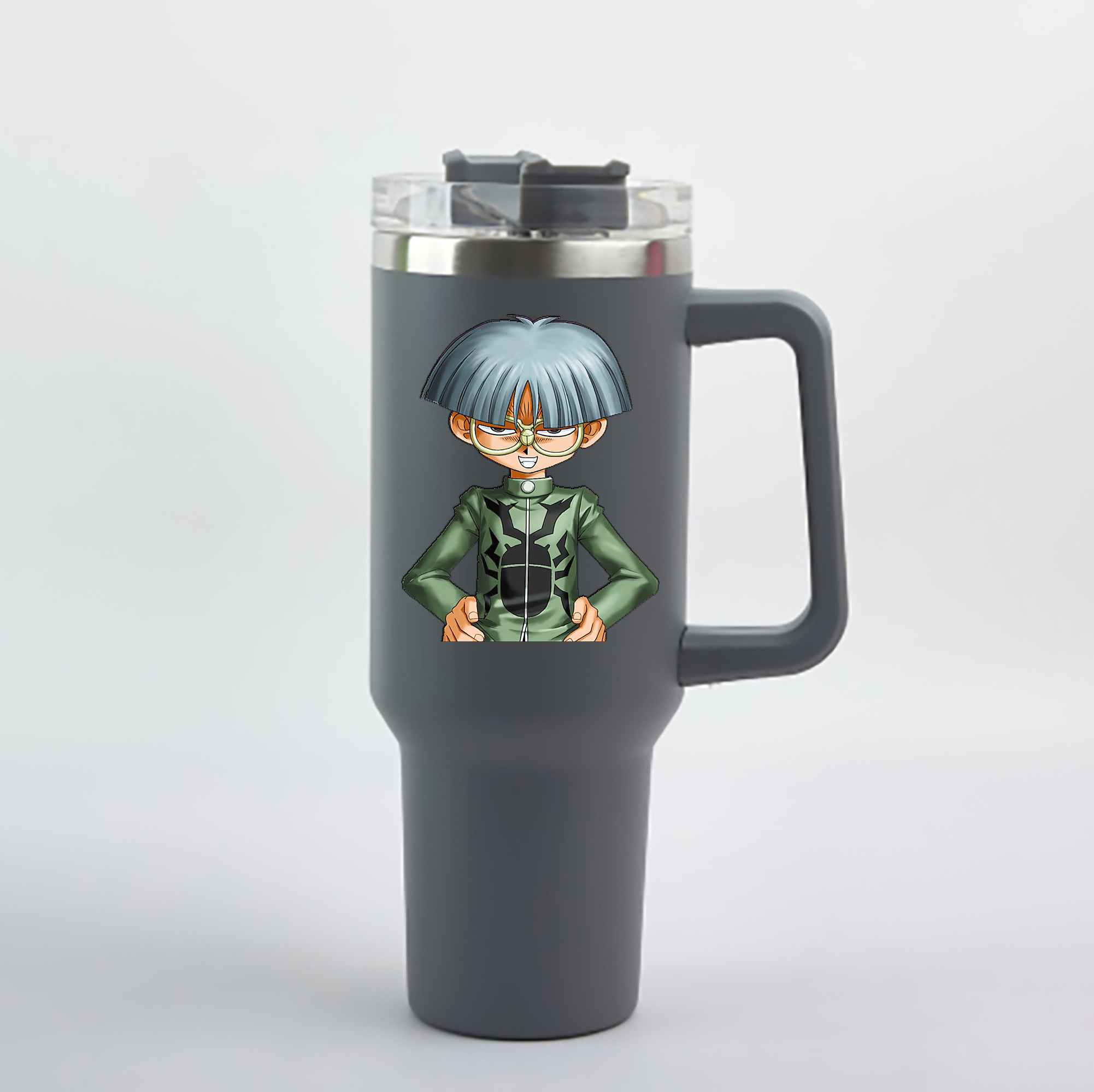 （画像用） 遊☆戯☆王 Yu-Gi-Oh! 1200mL車用タンブラー - クリスタルステッカー（プラスチックストロー付き）