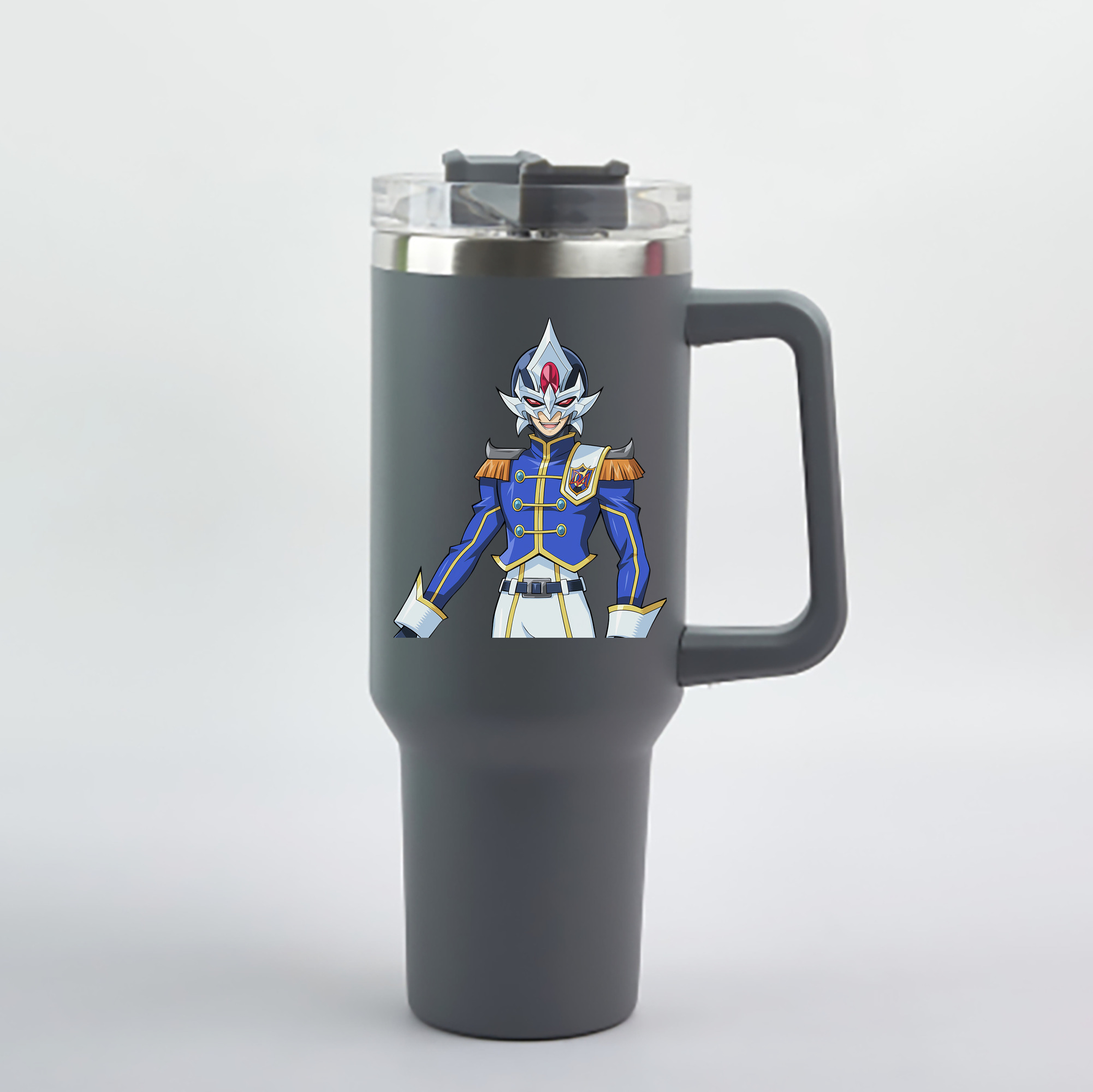 （画像用） 遊☆戯☆王 Yu-Gi-Oh! 1200mL車用タンブラー - クリスタルステッカー（プラスチックストロー付き）