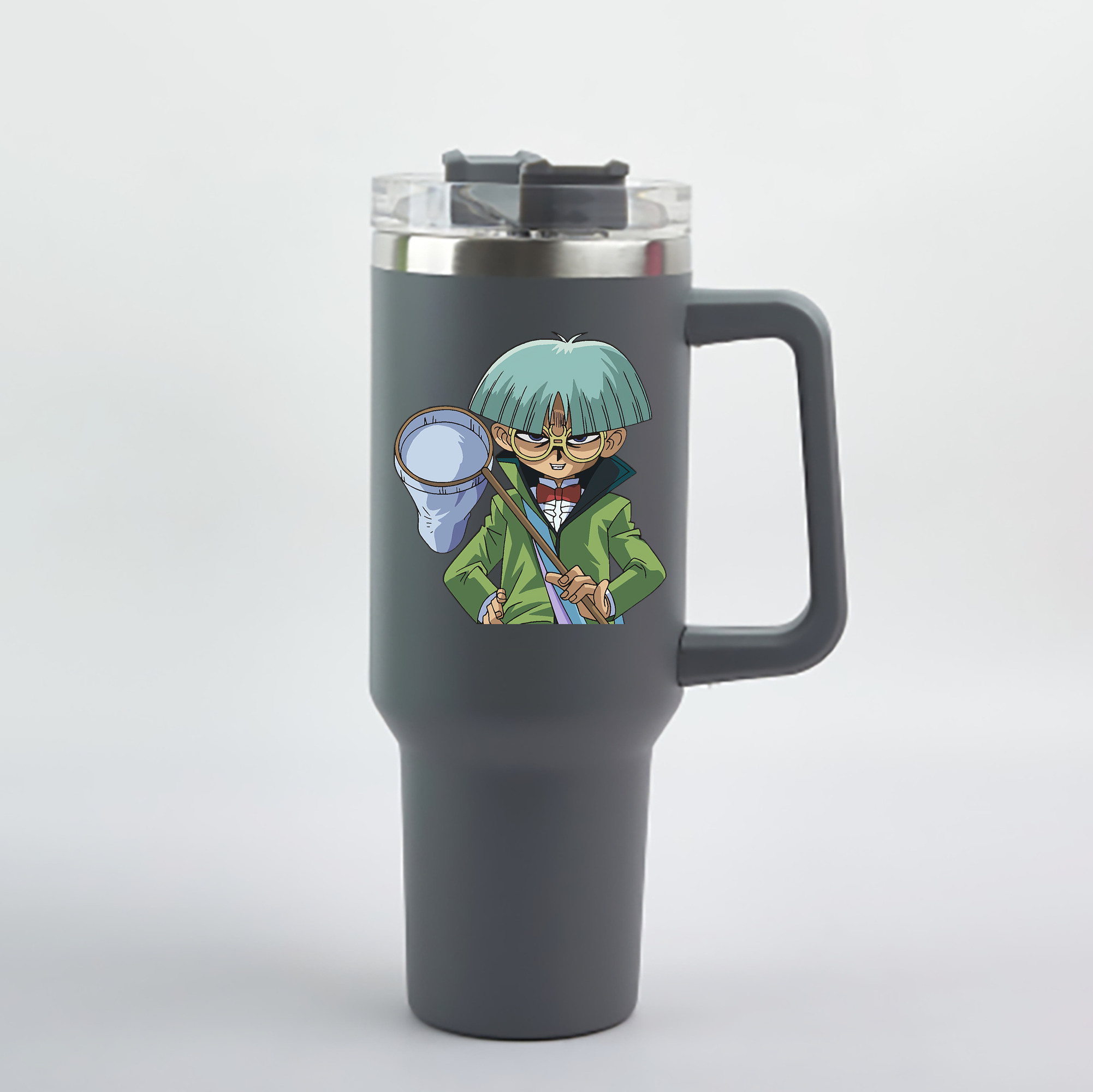 （画像用） 遊☆戯☆王 Yu-Gi-Oh! 1200mL車用タンブラー - クリスタルステッカー（プラスチックストロー付き）