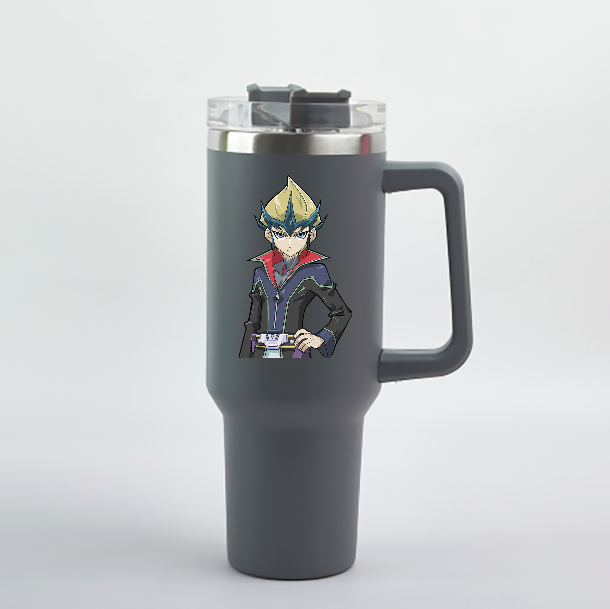 （画像用） 遊☆戯☆王 Yu-Gi-Oh! 1200mL車用タンブラー - クリスタルステッカー（プラスチックストロー付き）