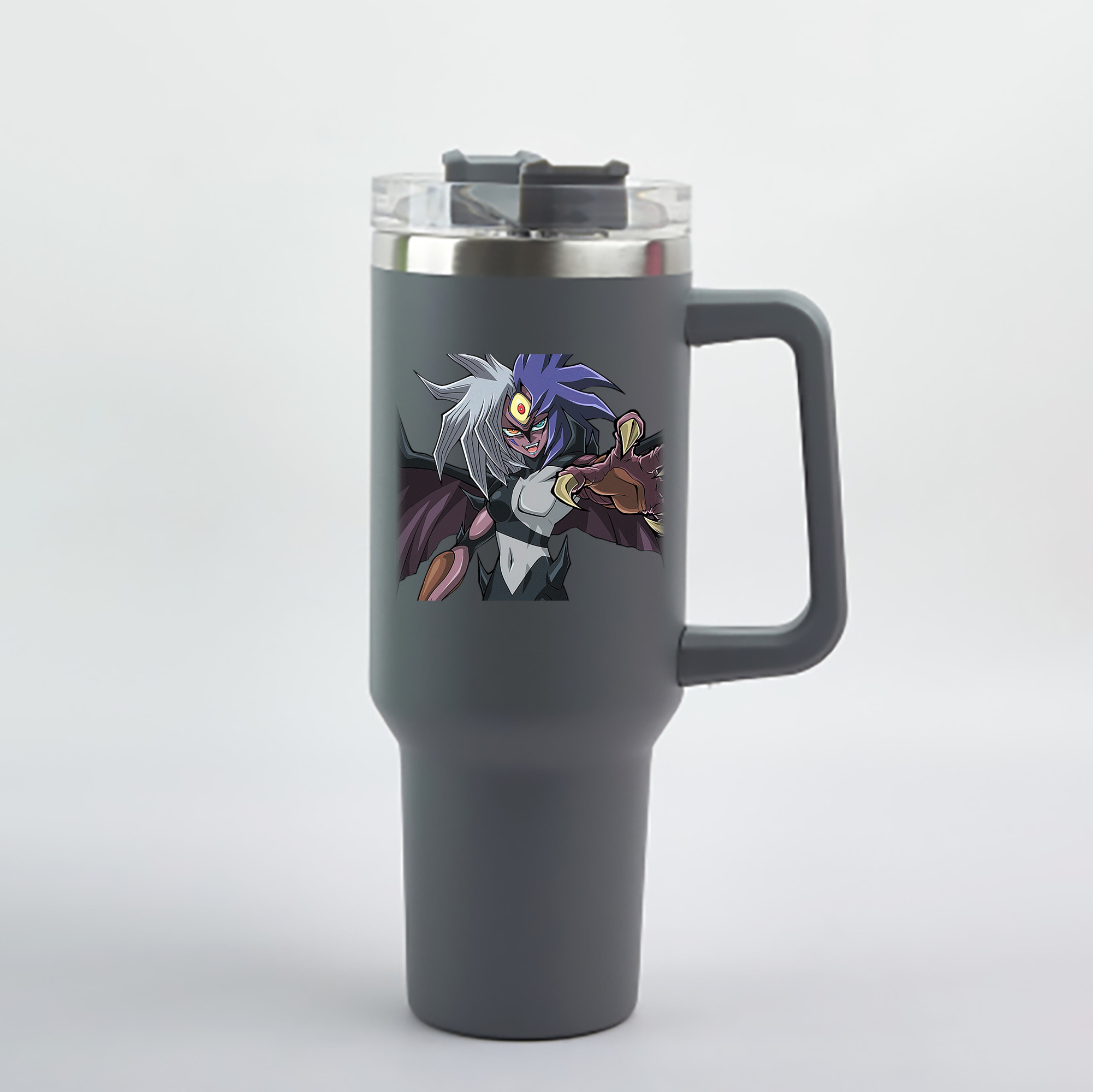 （画像用） 遊☆戯☆王 Yu-Gi-Oh! 1200mL車用タンブラー - クリスタルステッカー（プラスチックストロー付き）