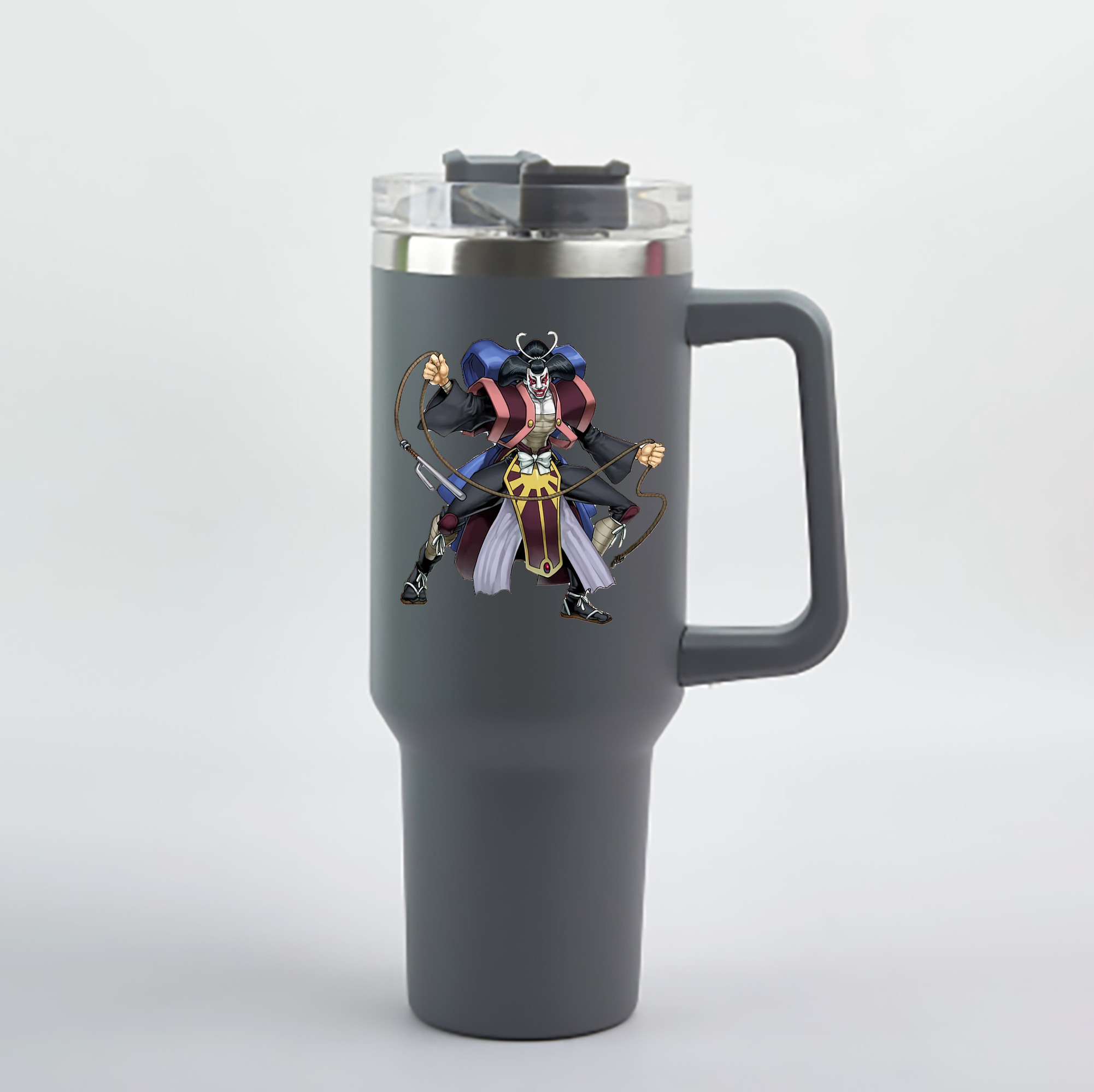 （画像用） 遊☆戯☆王 Yu-Gi-Oh! 1200mL車用タンブラー - クリスタルステッカー（プラスチックストロー付き）