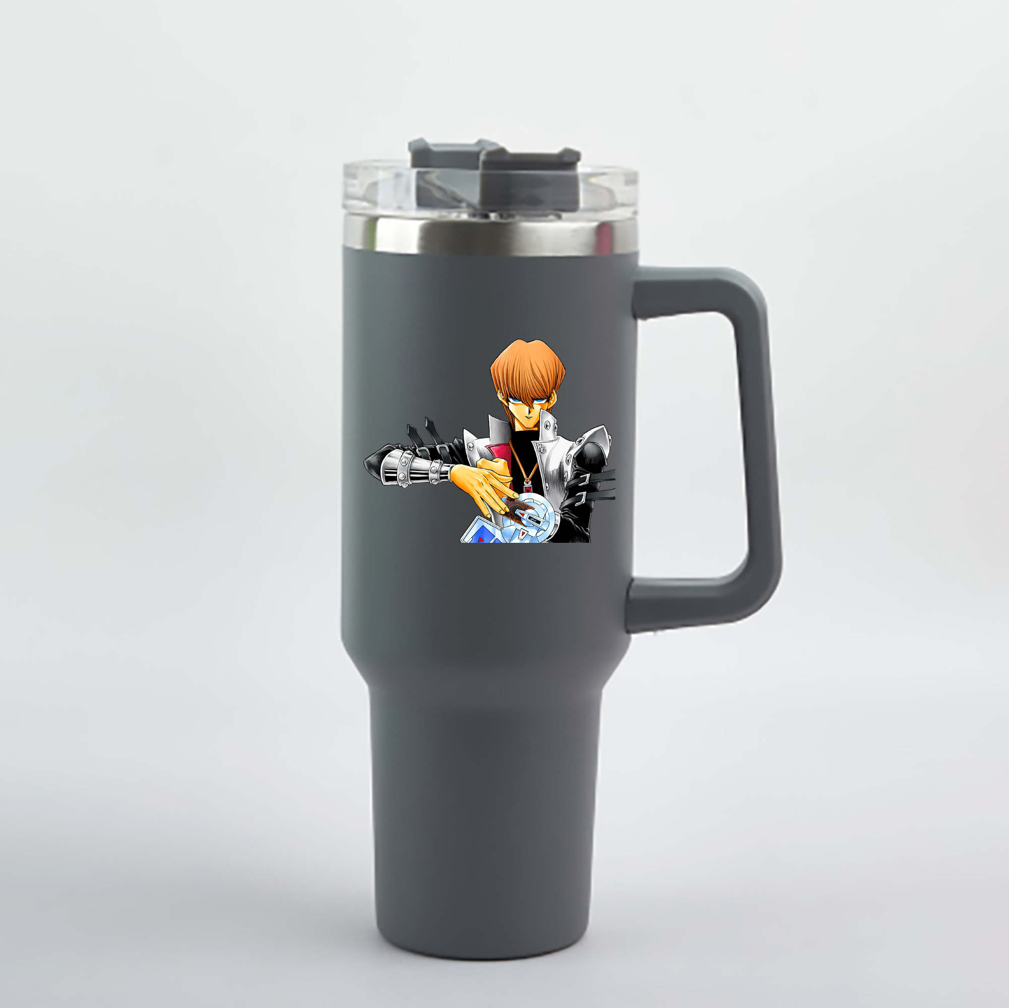 （画像用） 遊☆戯☆王 Yu-Gi-Oh! 1200mL車用タンブラー - クリスタルステッカー（プラスチックストロー付き）