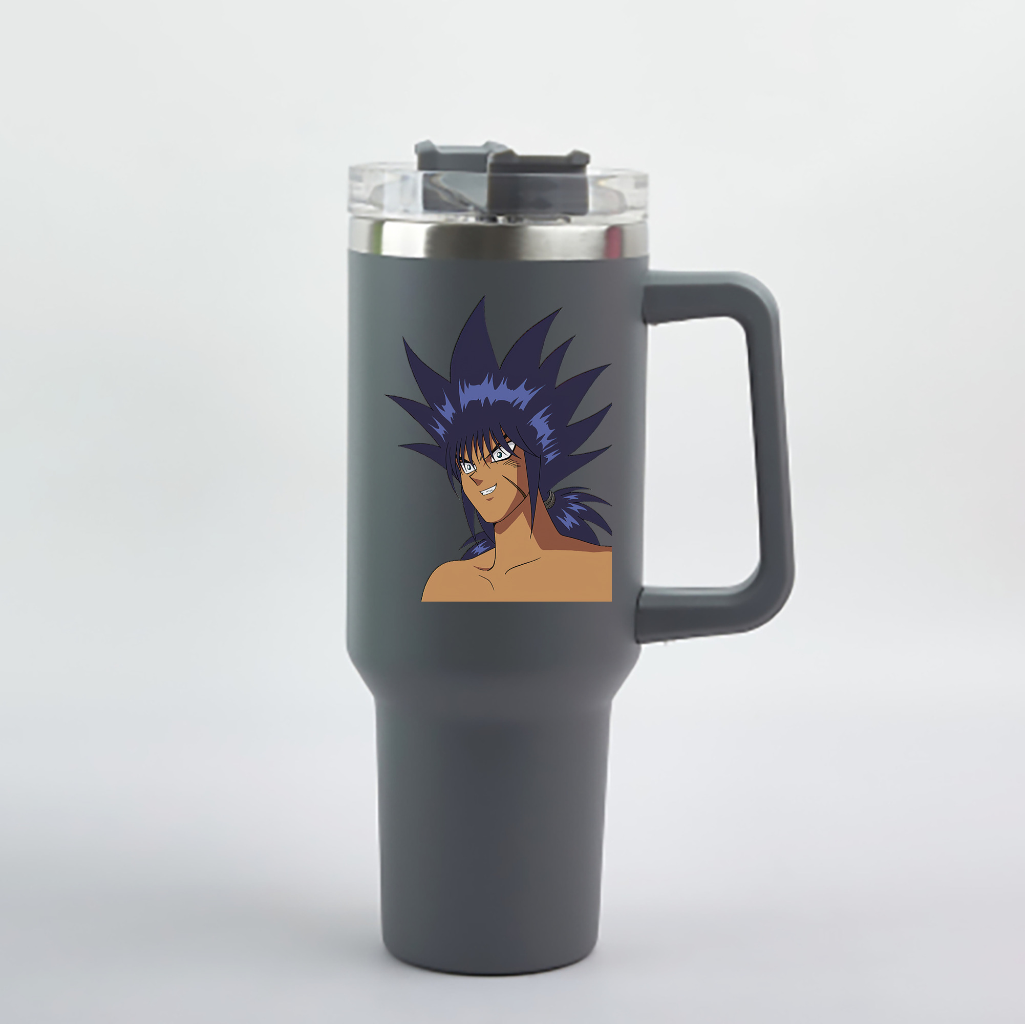 （画像用） 遊☆戯☆王 Yu-Gi-Oh! 1200mL車用タンブラー - クリスタルステッカー（プラスチックストロー付き）