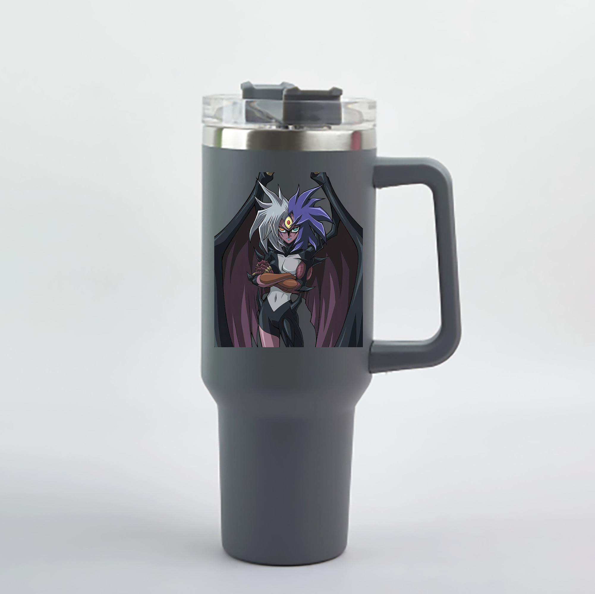 （画像用） 遊☆戯☆王 Yu-Gi-Oh! 1200mL車用タンブラー - クリスタルステッカー（プラスチックストロー付き）