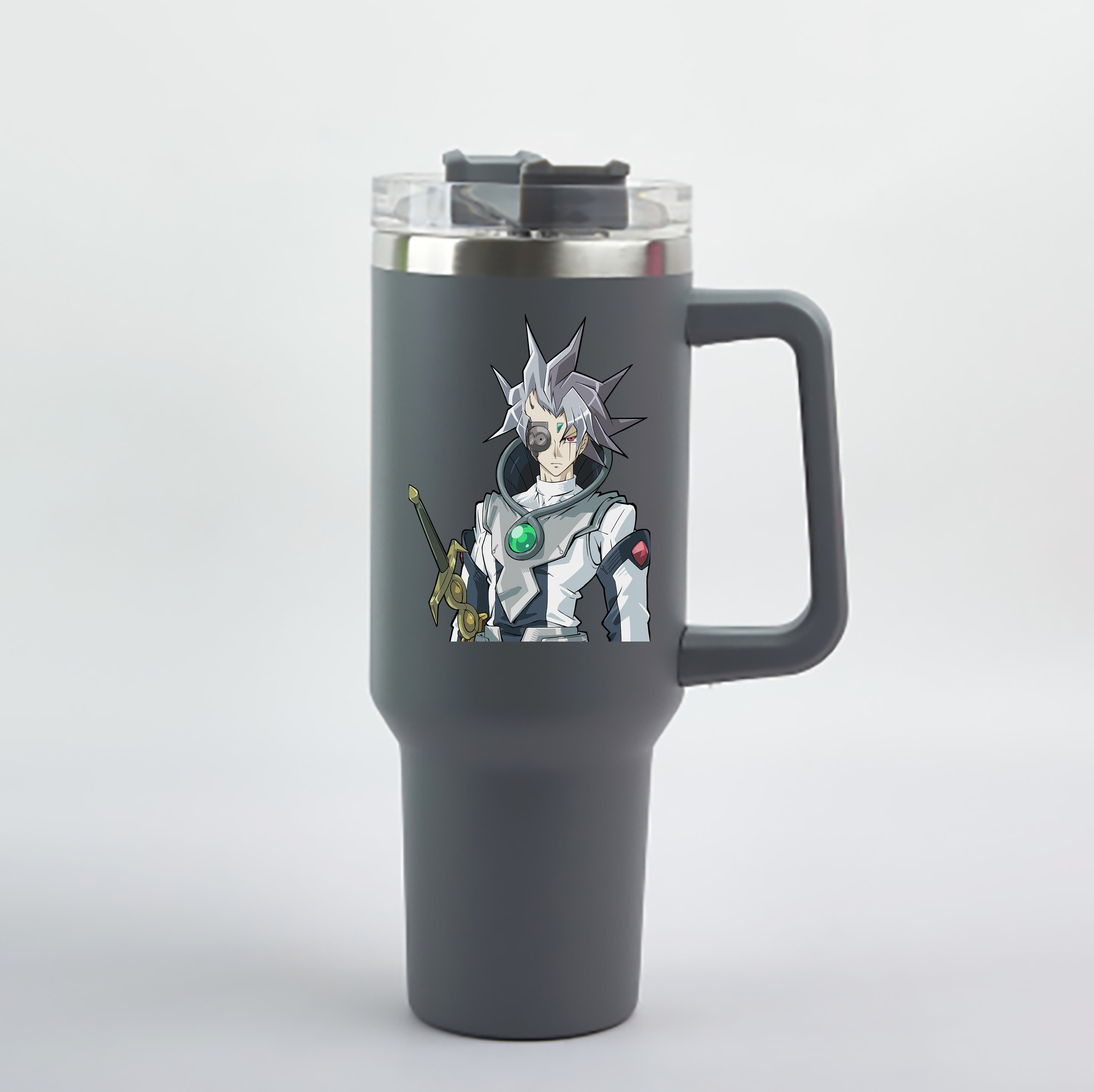 （画像用） 遊☆戯☆王 Yu-Gi-Oh! 1200mL車用タンブラー - クリスタルステッカー（プラスチックストロー付き）