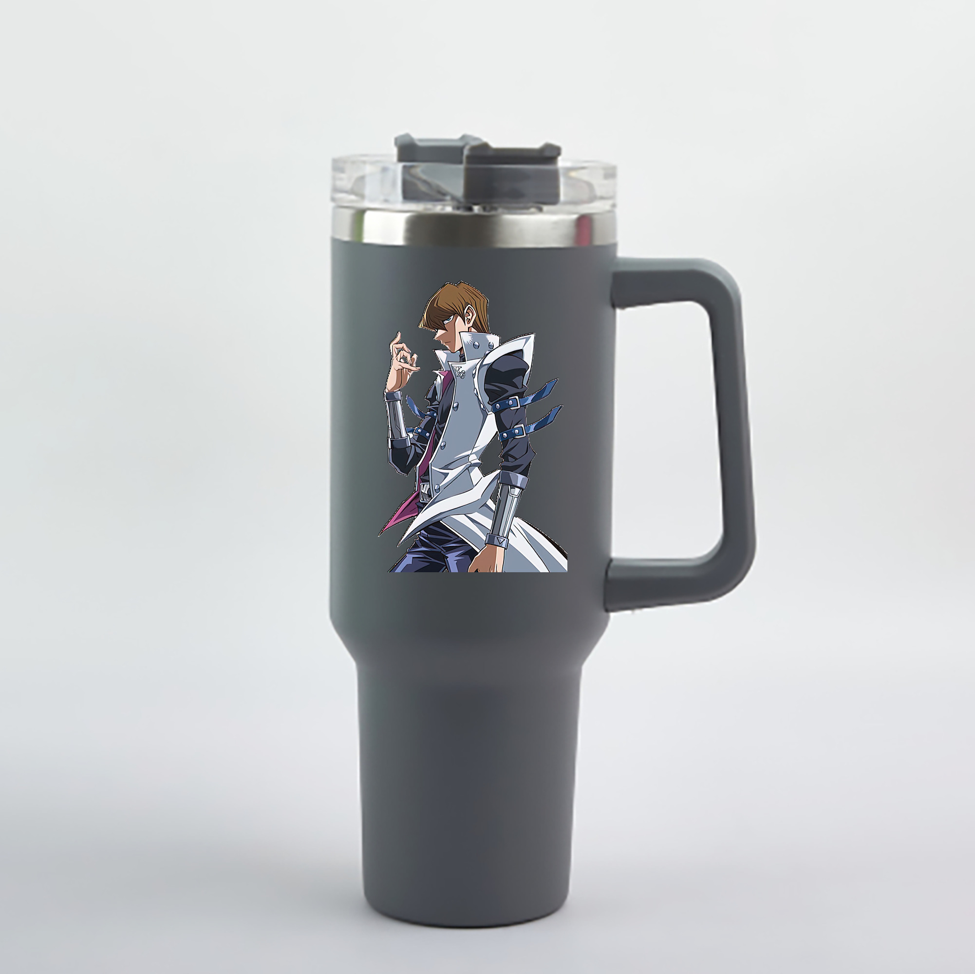 （画像用） 遊☆戯☆王 Yu-Gi-Oh! 1200mL車用タンブラー - クリスタルステッカー（プラスチックストロー付き）