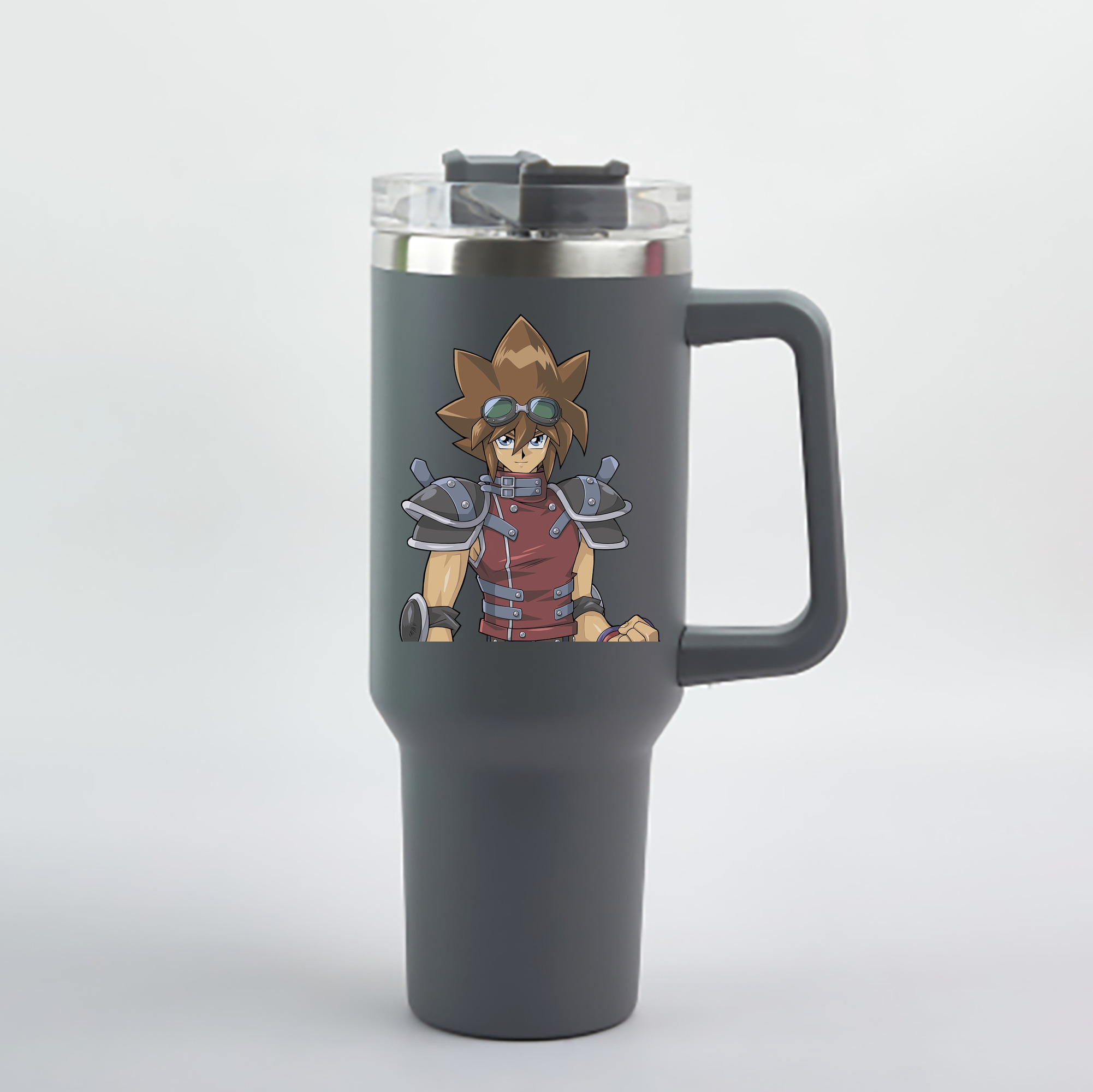 （画像用） 遊☆戯☆王 Yu-Gi-Oh! 1200mL車用タンブラー - クリスタルステッカー（プラスチックストロー付き）