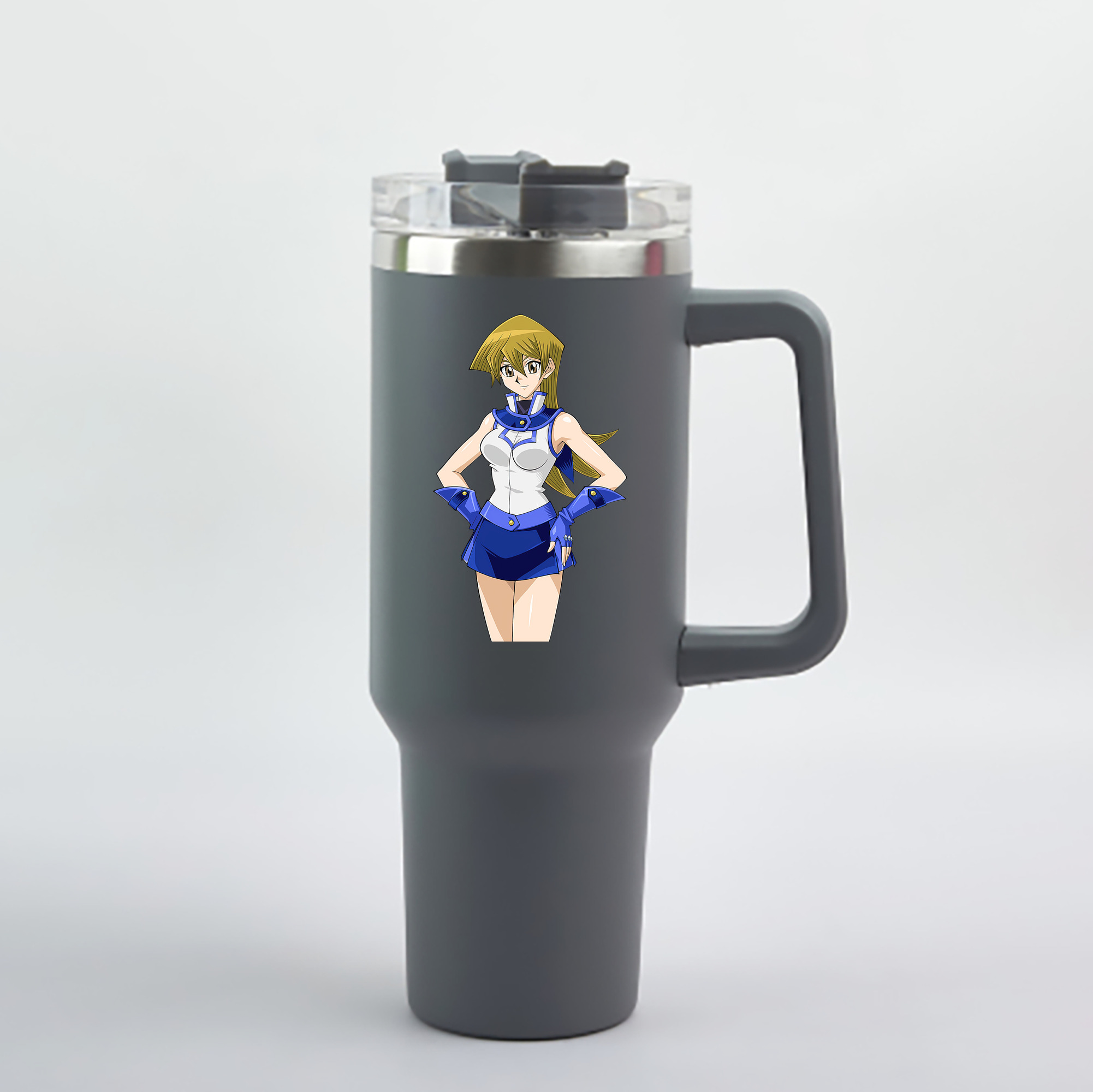 （画像用） 遊☆戯☆王 Yu-Gi-Oh! 1200mL車用タンブラー - クリスタルステッカー（プラスチックストロー付き）