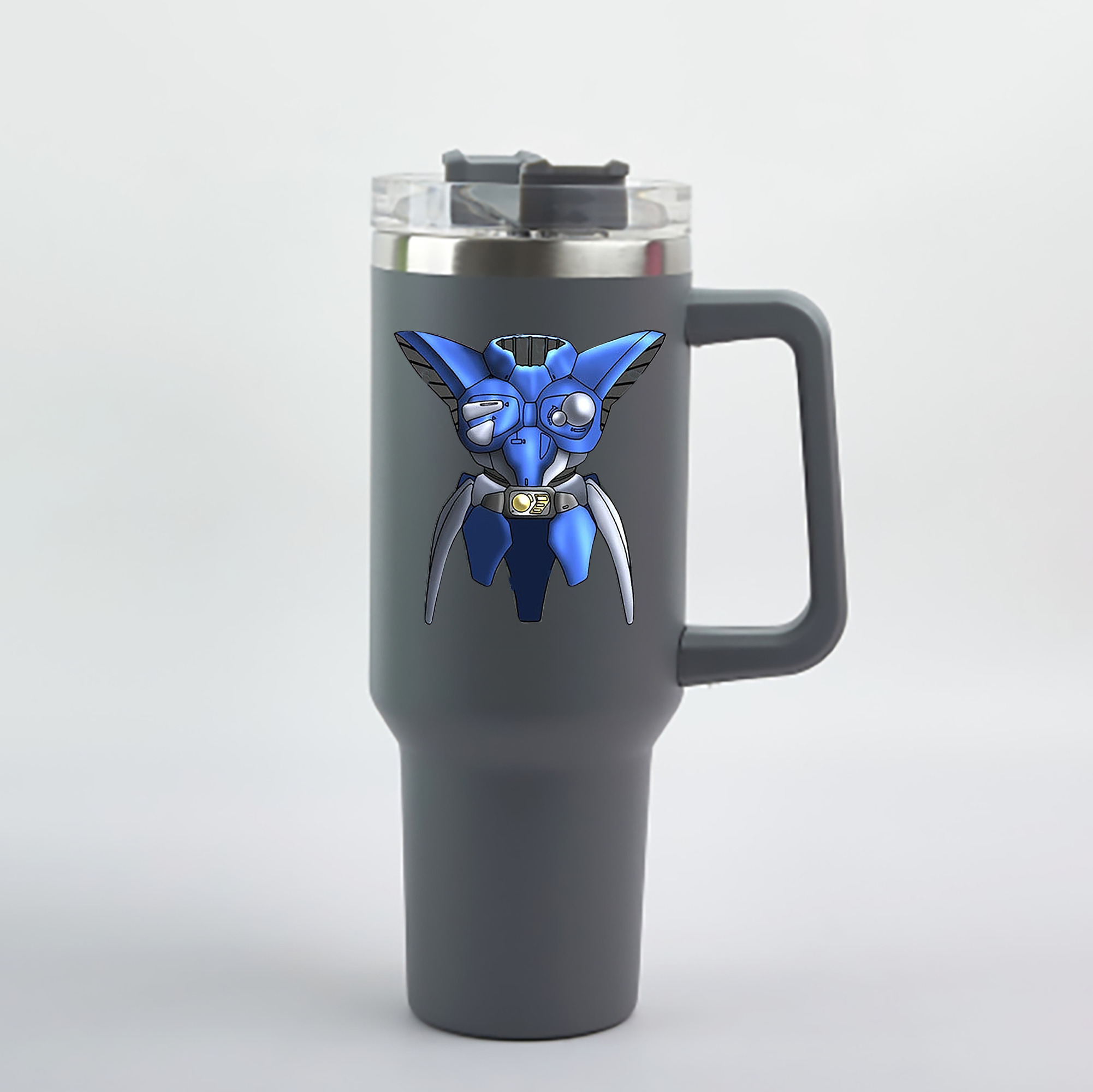 （画像用） 遊☆戯☆王 Yu-Gi-Oh! 1200mL車用タンブラー - クリスタルステッカー（プラスチックストロー付き）