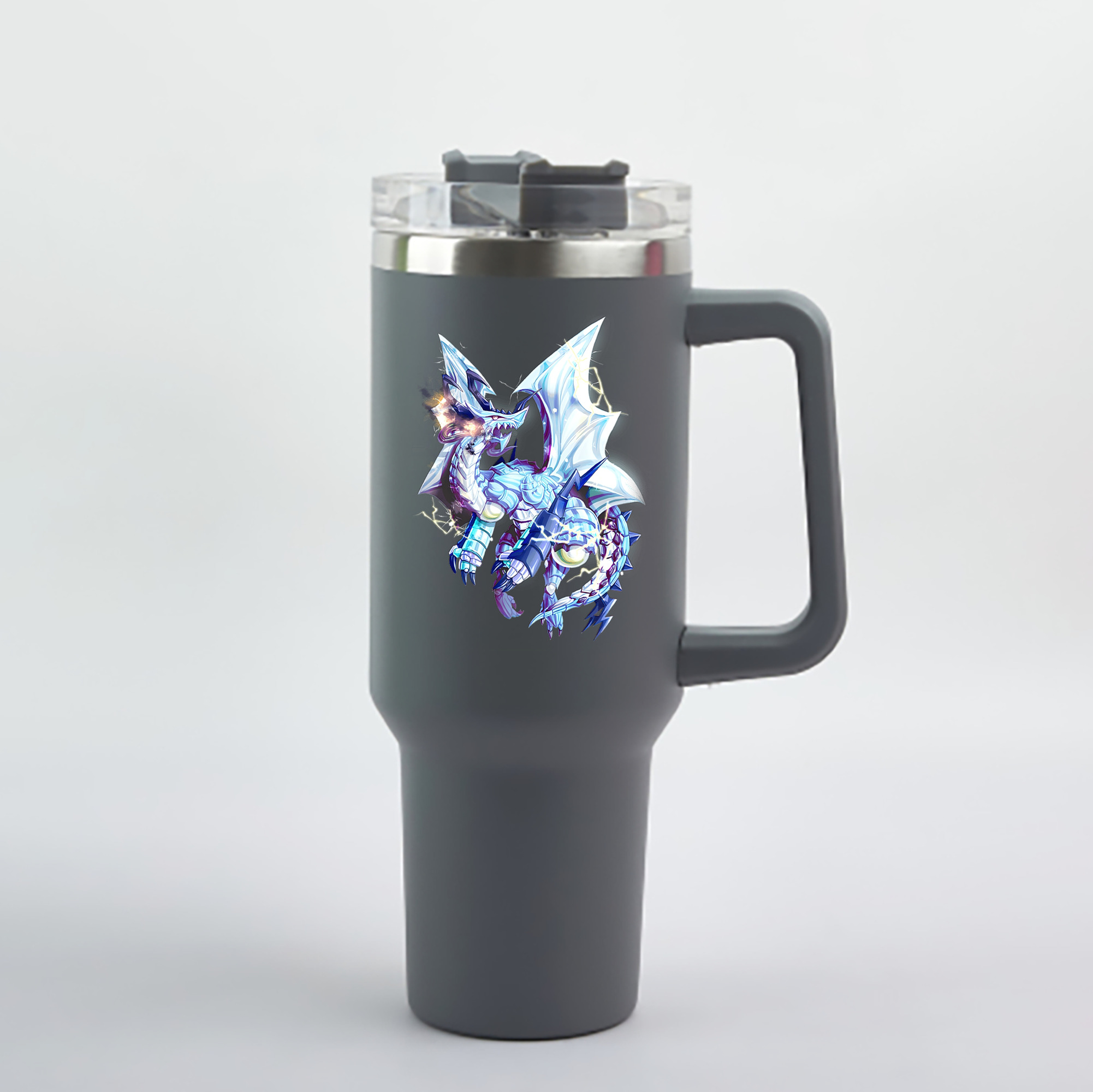 （画像用） 遊☆戯☆王 Yu-Gi-Oh! 1200mL車用タンブラー - クリスタルステッカー（プラスチックストロー付き）