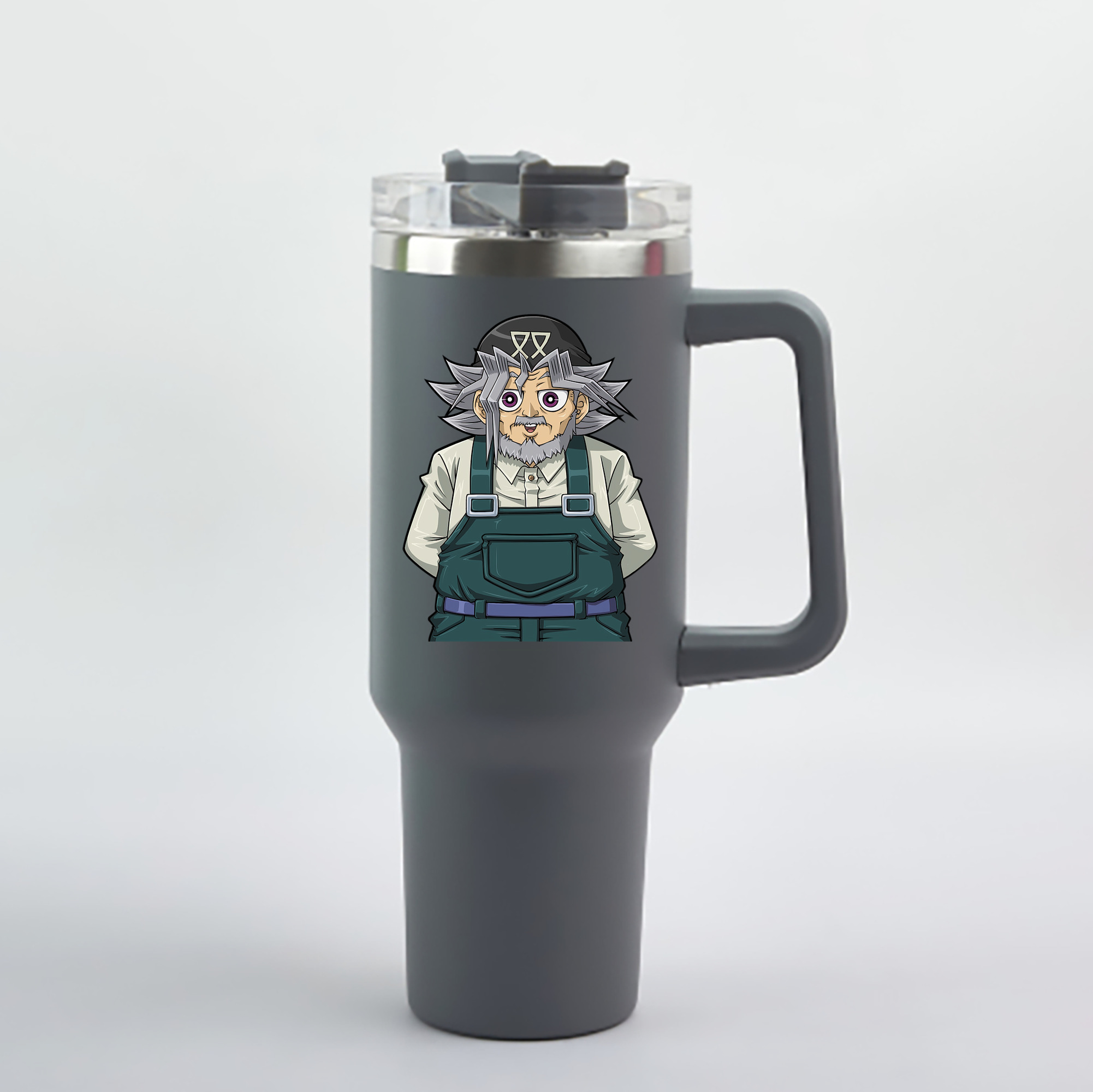 （画像用） 遊☆戯☆王 Yu-Gi-Oh! 1200mL車用タンブラー - クリスタルステッカー（プラスチックストロー付き）