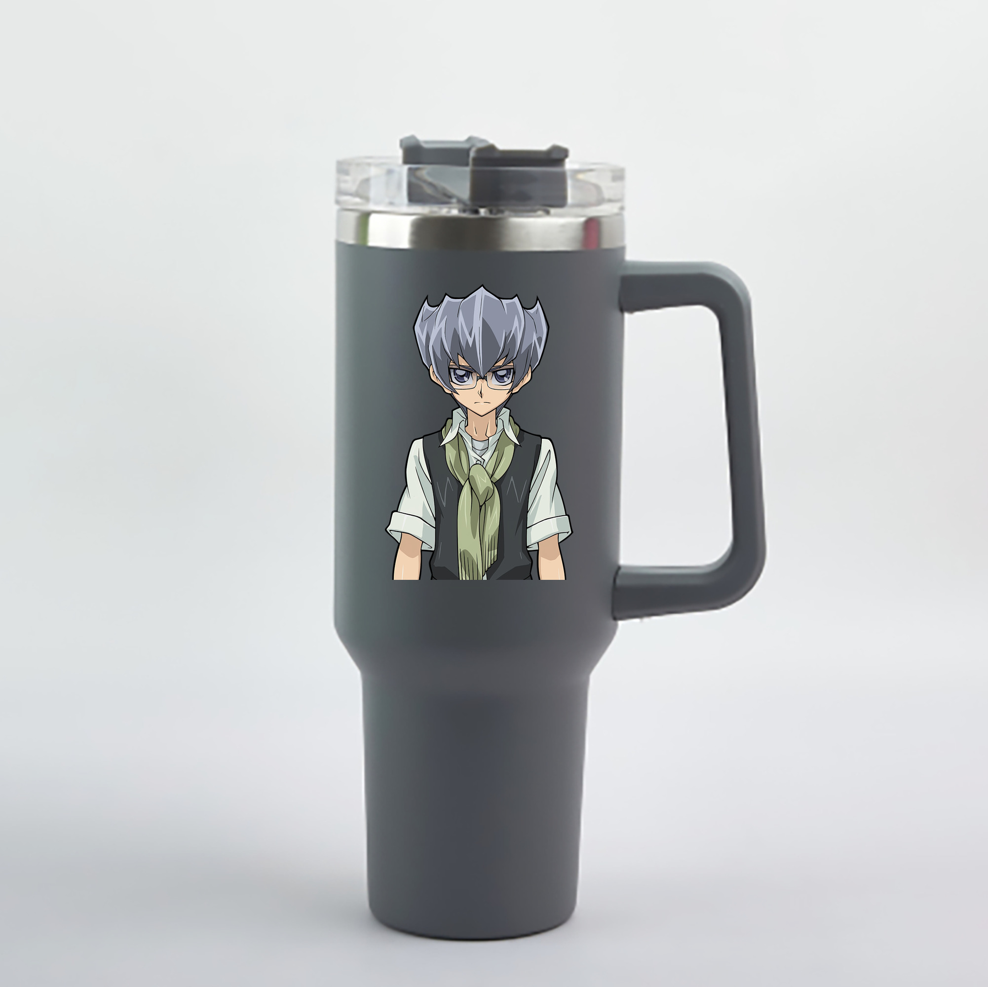 （画像用） 遊☆戯☆王 Yu-Gi-Oh! 1200mL車用タンブラー - クリスタルステッカー（プラスチックストロー付き）