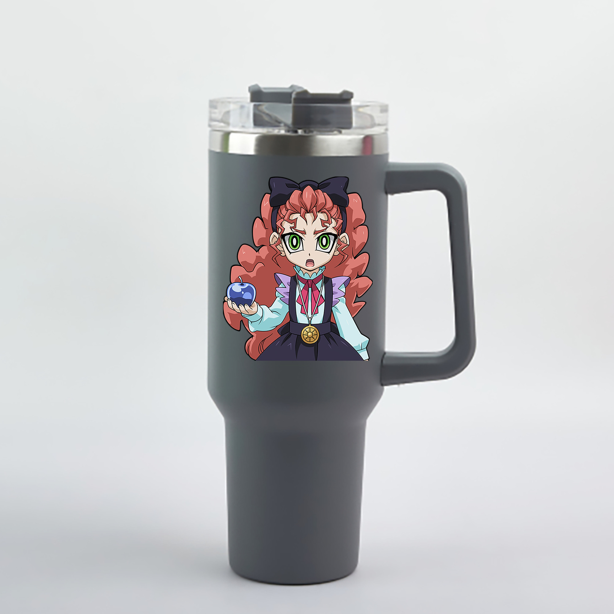 （画像用） 遊☆戯☆王 Yu-Gi-Oh! 1200mL車用タンブラー - クリスタルステッカー（プラスチックストロー付き）