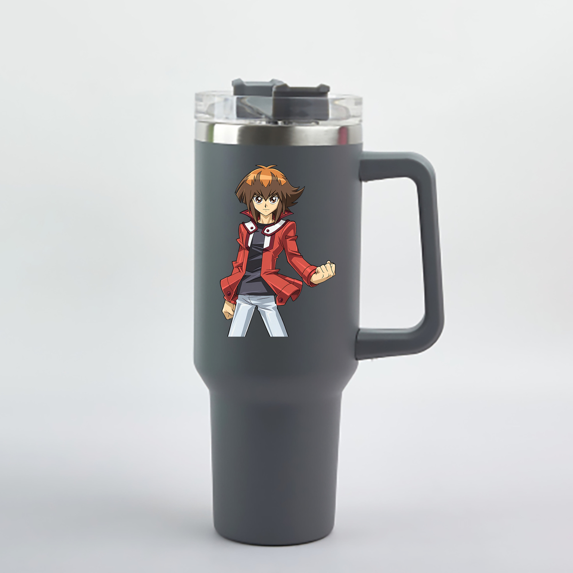 （画像用） 遊☆戯☆王 Yu-Gi-Oh! 1200mL車用タンブラー - クリスタルステッカー（プラスチックストロー付き）
