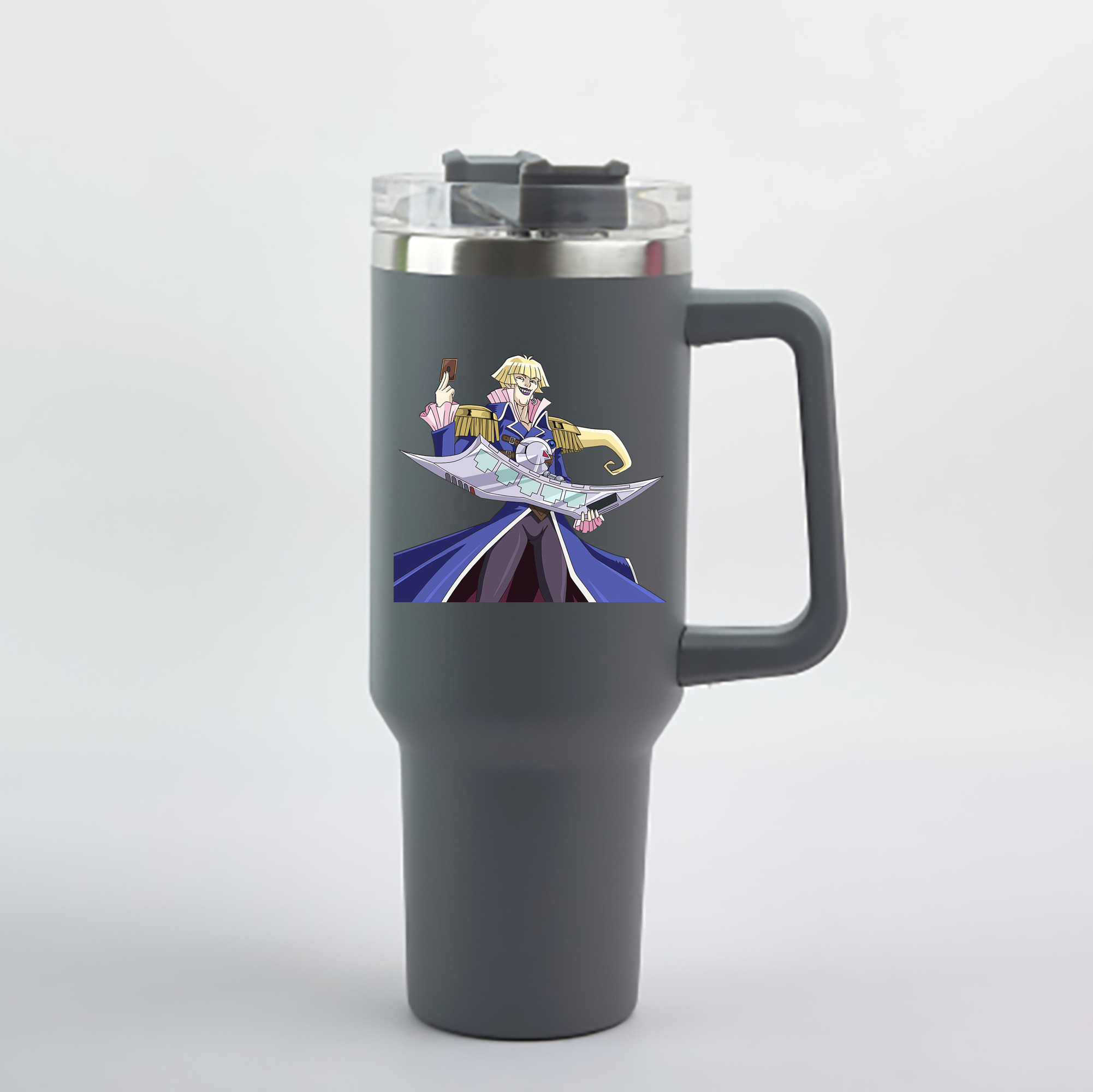 （画像用） 遊☆戯☆王 Yu-Gi-Oh! 1200mL車用タンブラー - クリスタルステッカー（プラスチックストロー付き）