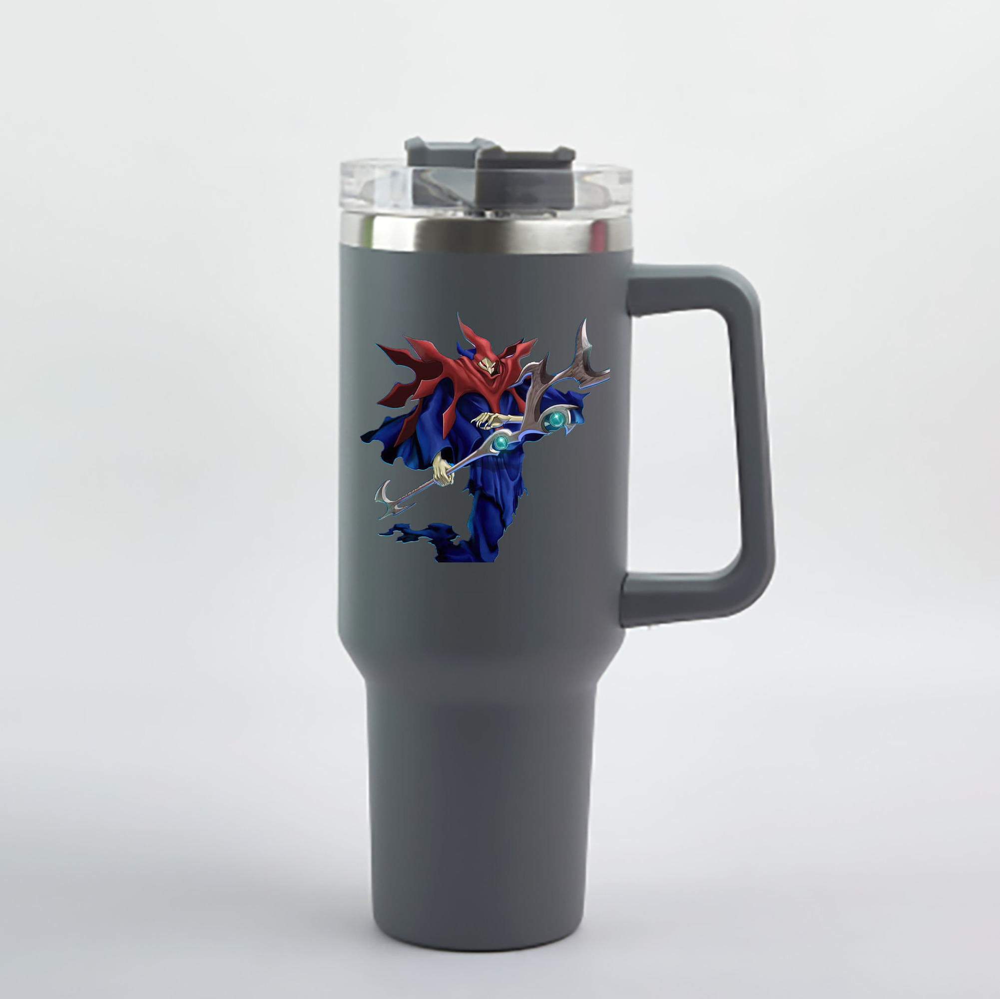 （画像用） 遊☆戯☆王 Yu-Gi-Oh! 1200mL車用タンブラー - クリスタルステッカー（プラスチックストロー付き）