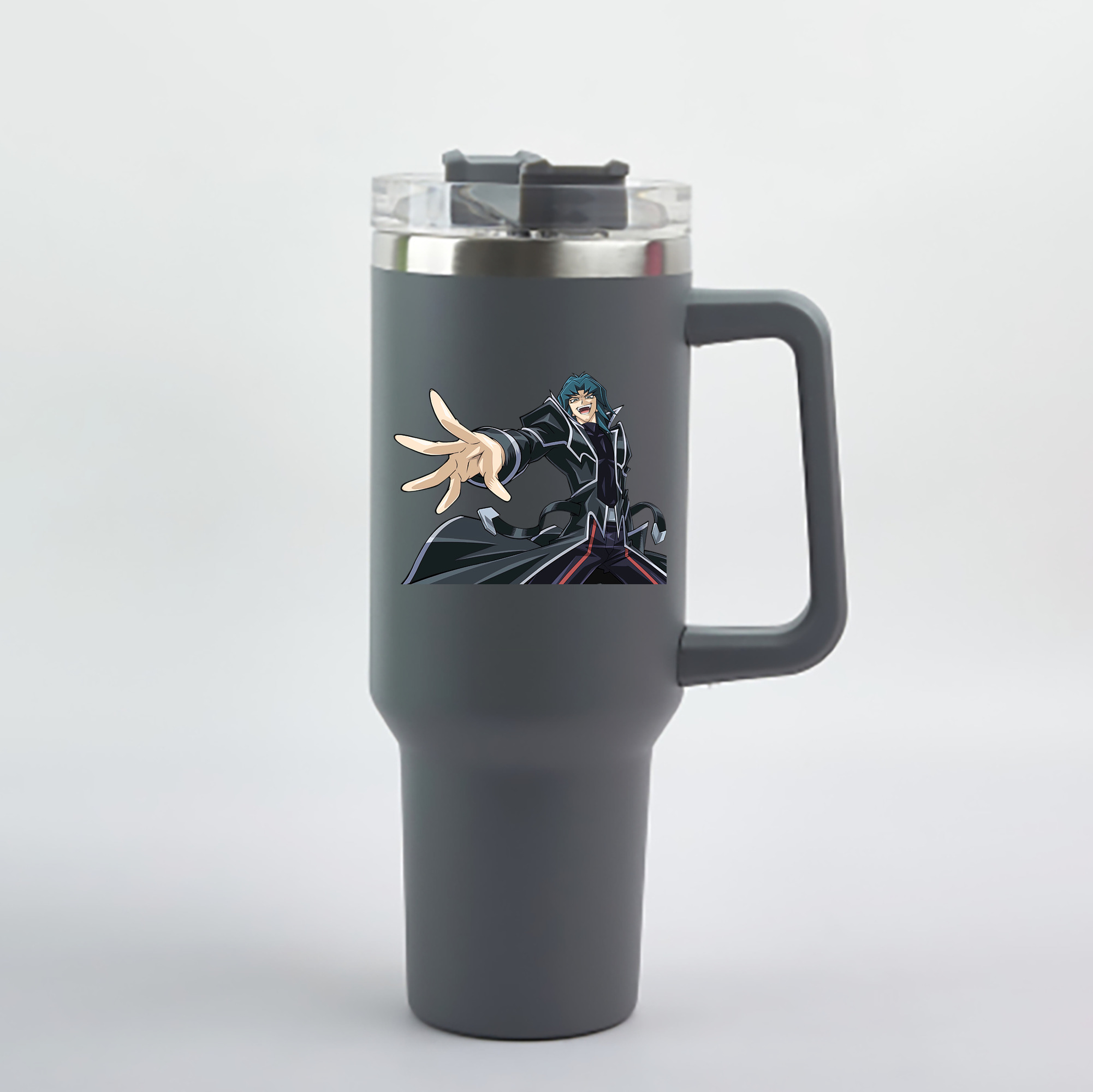 （画像用） 遊☆戯☆王 Yu-Gi-Oh! 1200mL車用タンブラー - クリスタルステッカー（プラスチックストロー付き）