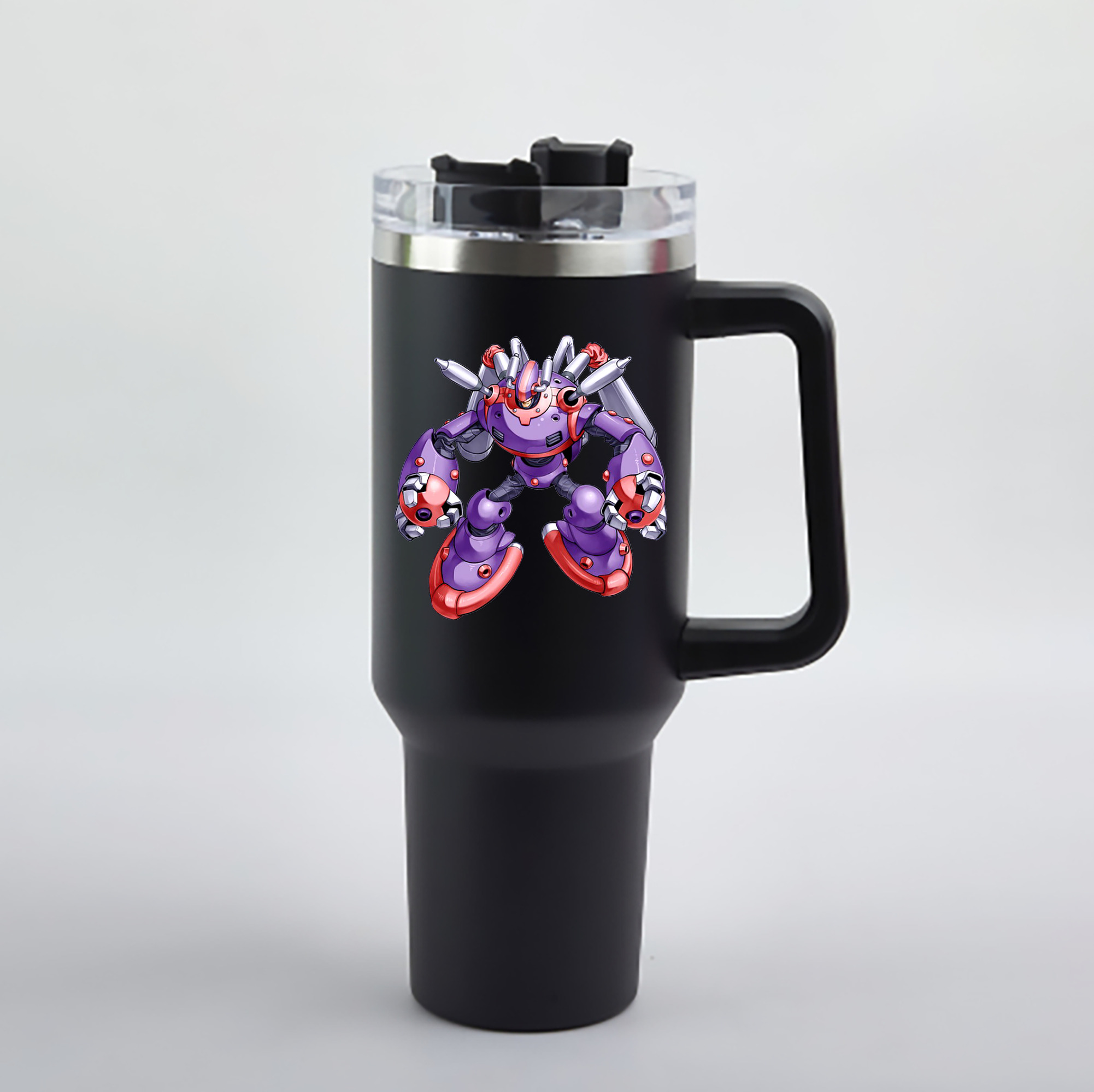 （画像用） 遊☆戯☆王 Yu-Gi-Oh! 1200mL車用タンブラー - クリスタルステッカー（プラスチックストロー付き）