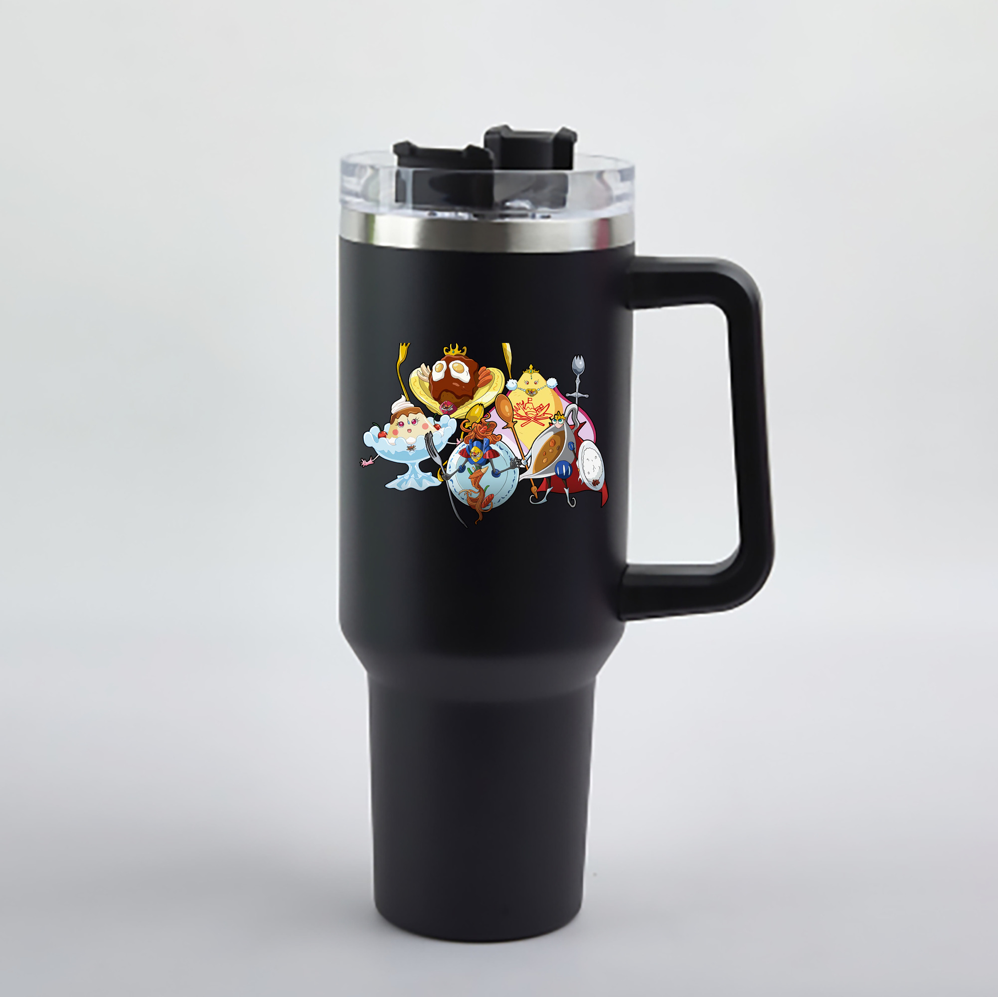 （画像用） 遊☆戯☆王 Yu-Gi-Oh! 1200mL車用タンブラー - クリスタルステッカー（プラスチックストロー付き）