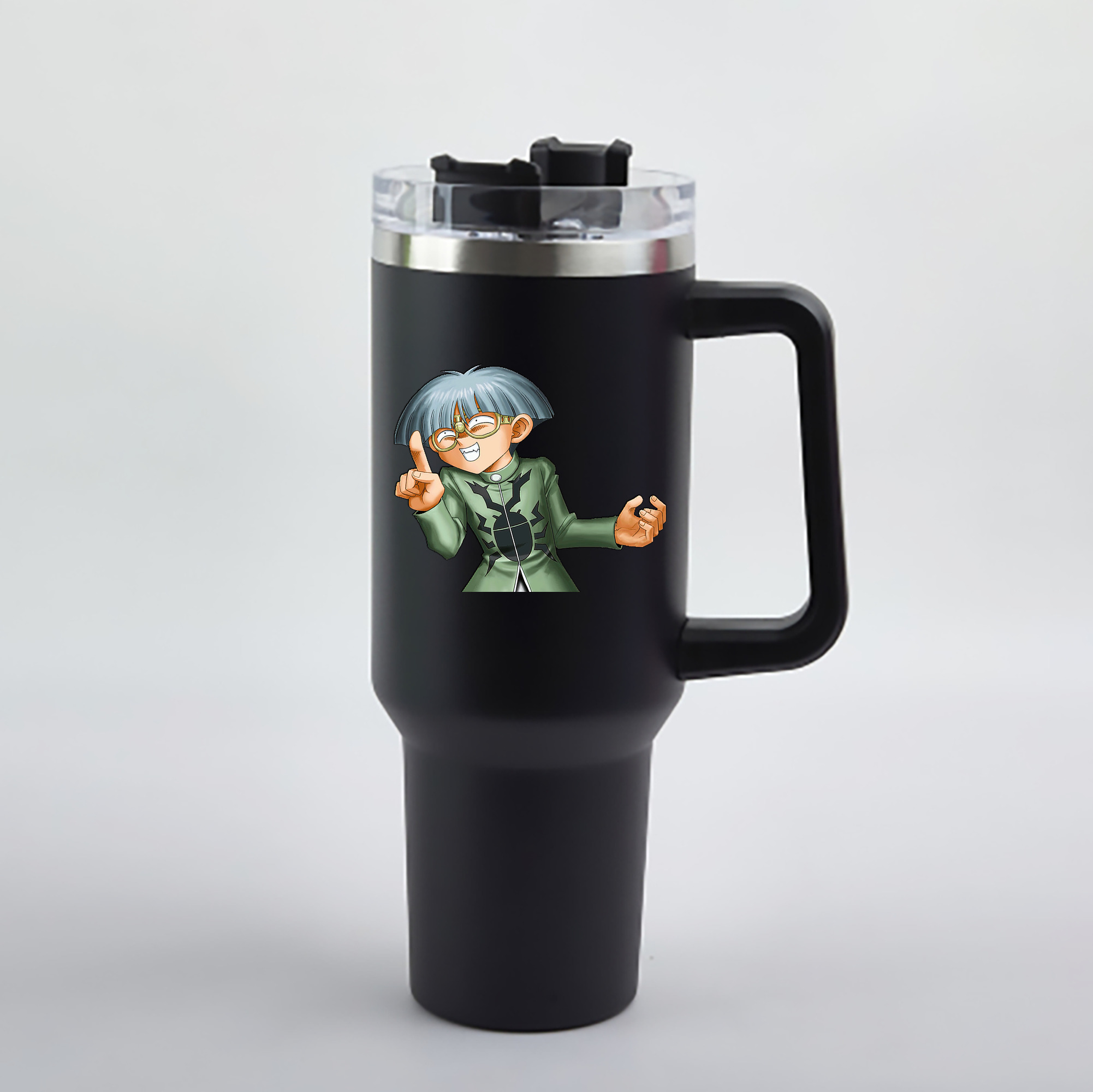 （画像用） 遊☆戯☆王 Yu-Gi-Oh! 1200mL車用タンブラー - クリスタルステッカー（プラスチックストロー付き）