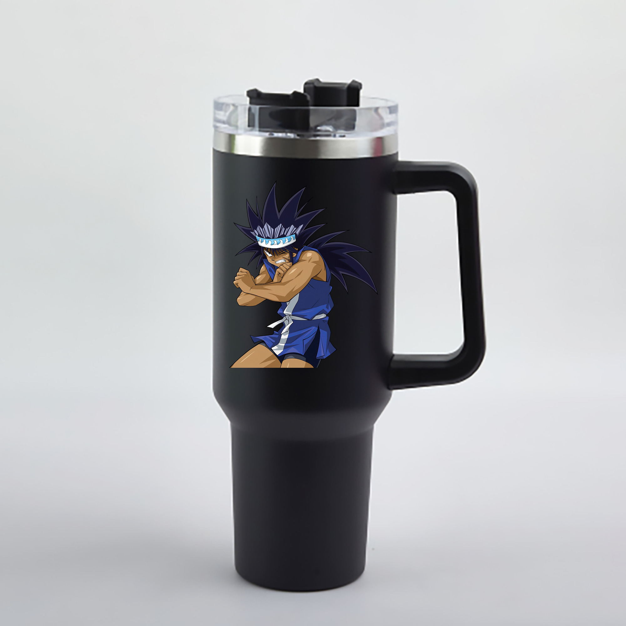 （画像用） 遊☆戯☆王 Yu-Gi-Oh! 1200mL車用タンブラー - クリスタルステッカー（プラスチックストロー付き）