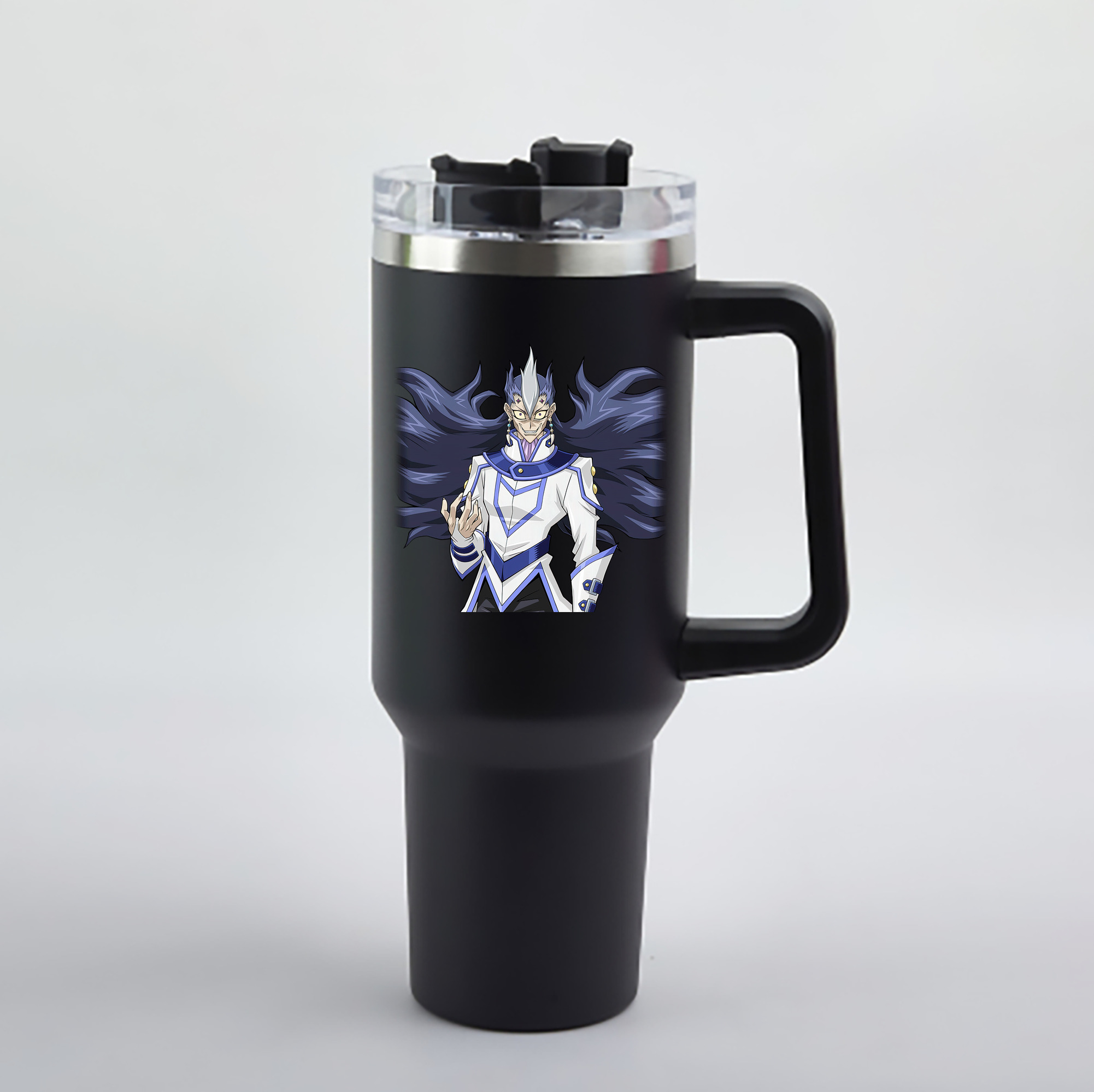 （画像用） 遊☆戯☆王 Yu-Gi-Oh! 1200mL車用タンブラー - クリスタルステッカー（プラスチックストロー付き）