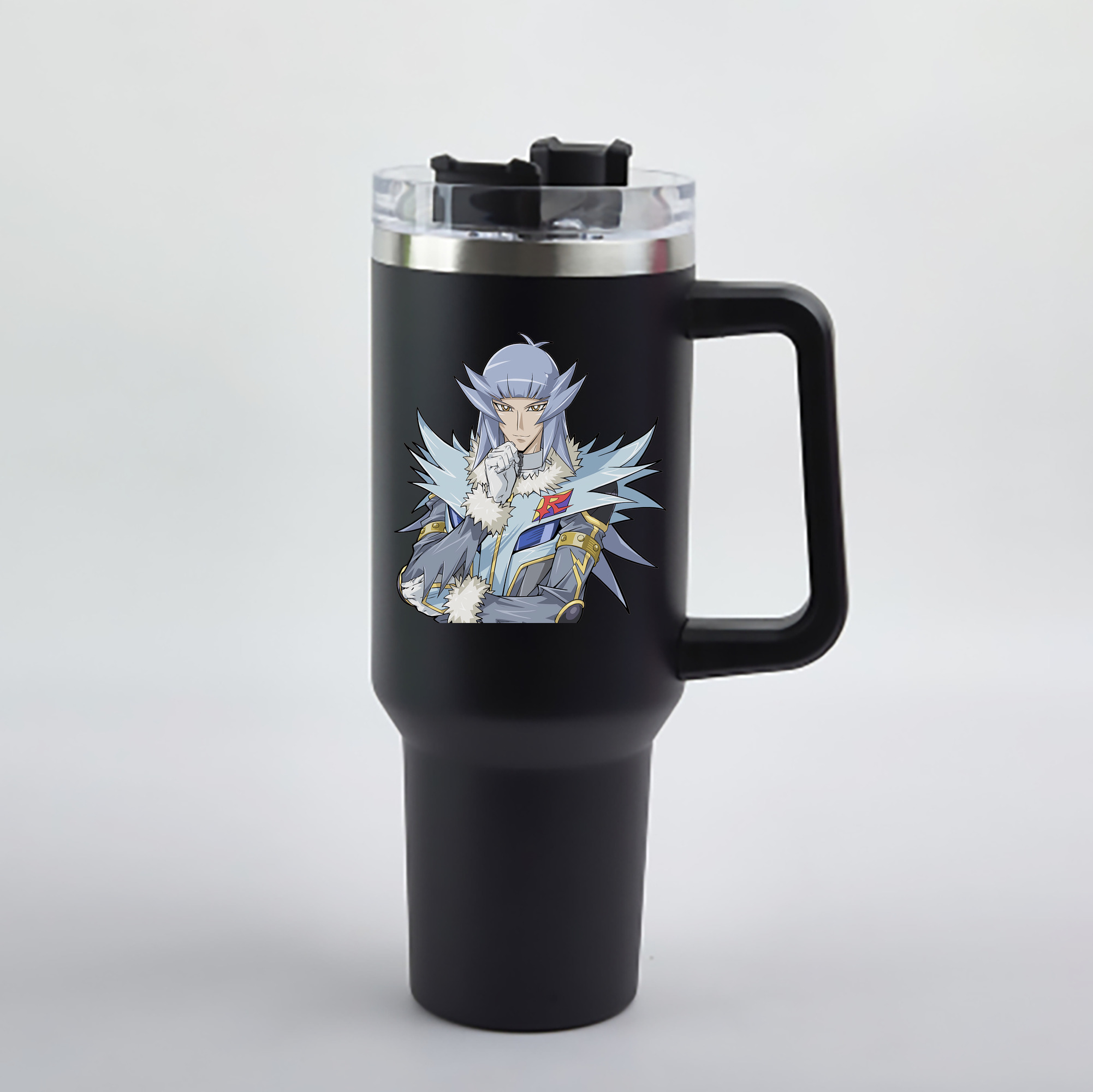 （画像用） 遊☆戯☆王 Yu-Gi-Oh! 1200mL車用タンブラー - クリスタルステッカー（プラスチックストロー付き）