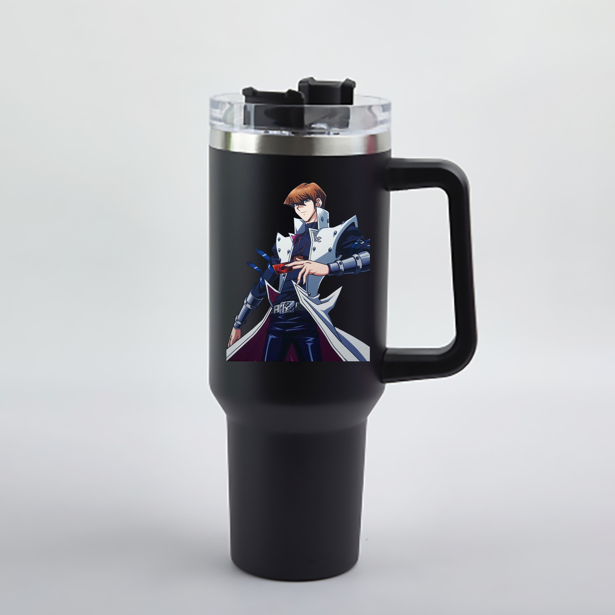 （画像用） 遊☆戯☆王 Yu-Gi-Oh! 1200mL車用タンブラー - クリスタルステッカー（プラスチックストロー付き）