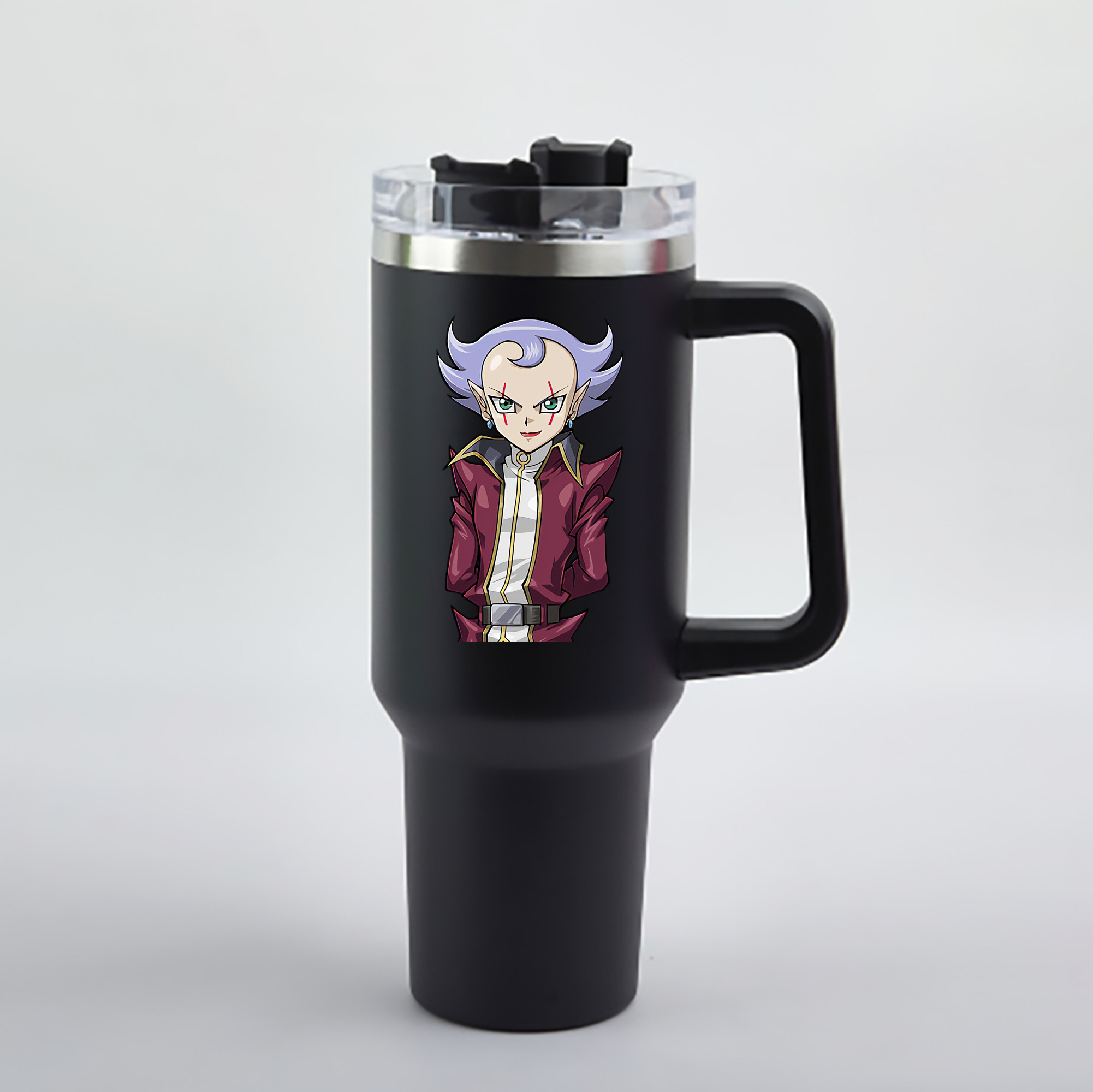 （画像用） 遊☆戯☆王 Yu-Gi-Oh! 1200mL車用タンブラー - クリスタルステッカー（プラスチックストロー付き）