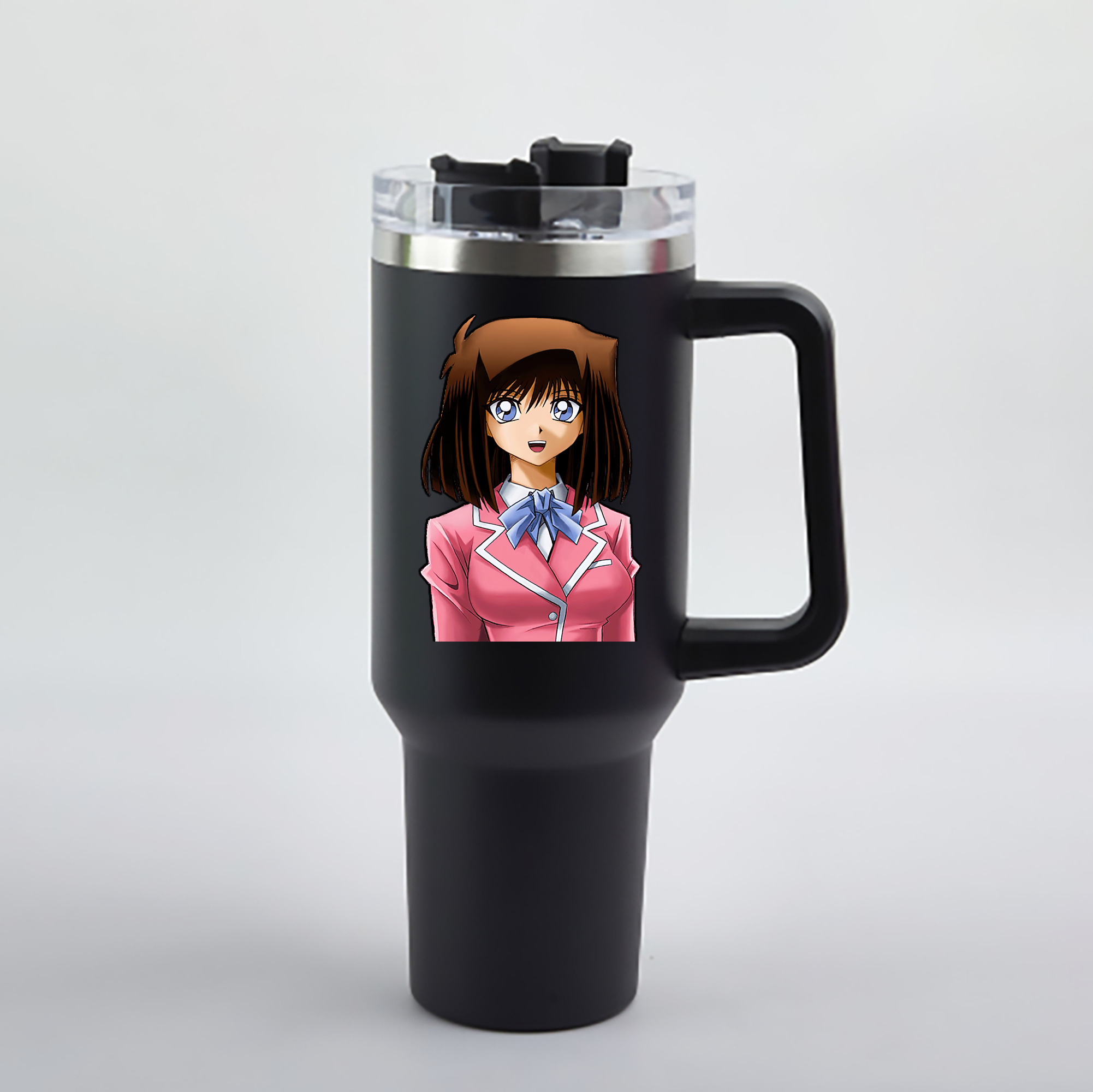 （画像用） 遊☆戯☆王 Yu-Gi-Oh! 1200mL車用タンブラー - クリスタルステッカー（プラスチックストロー付き）