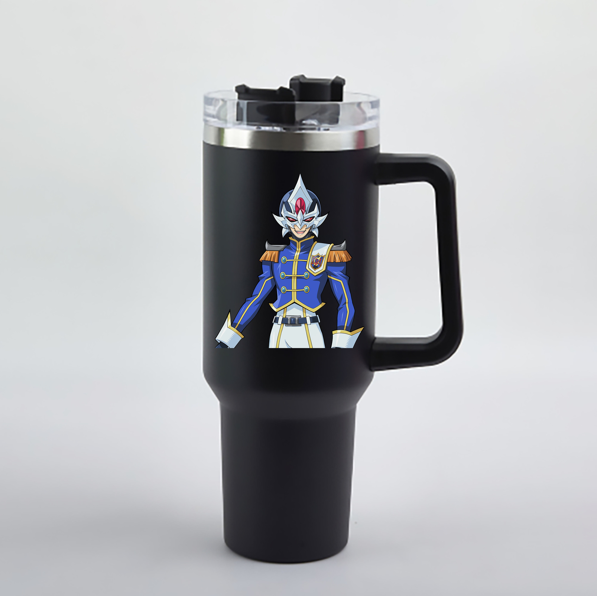（画像用） 遊☆戯☆王 Yu-Gi-Oh! 1200mL車用タンブラー - クリスタルステッカー（プラスチックストロー付き）