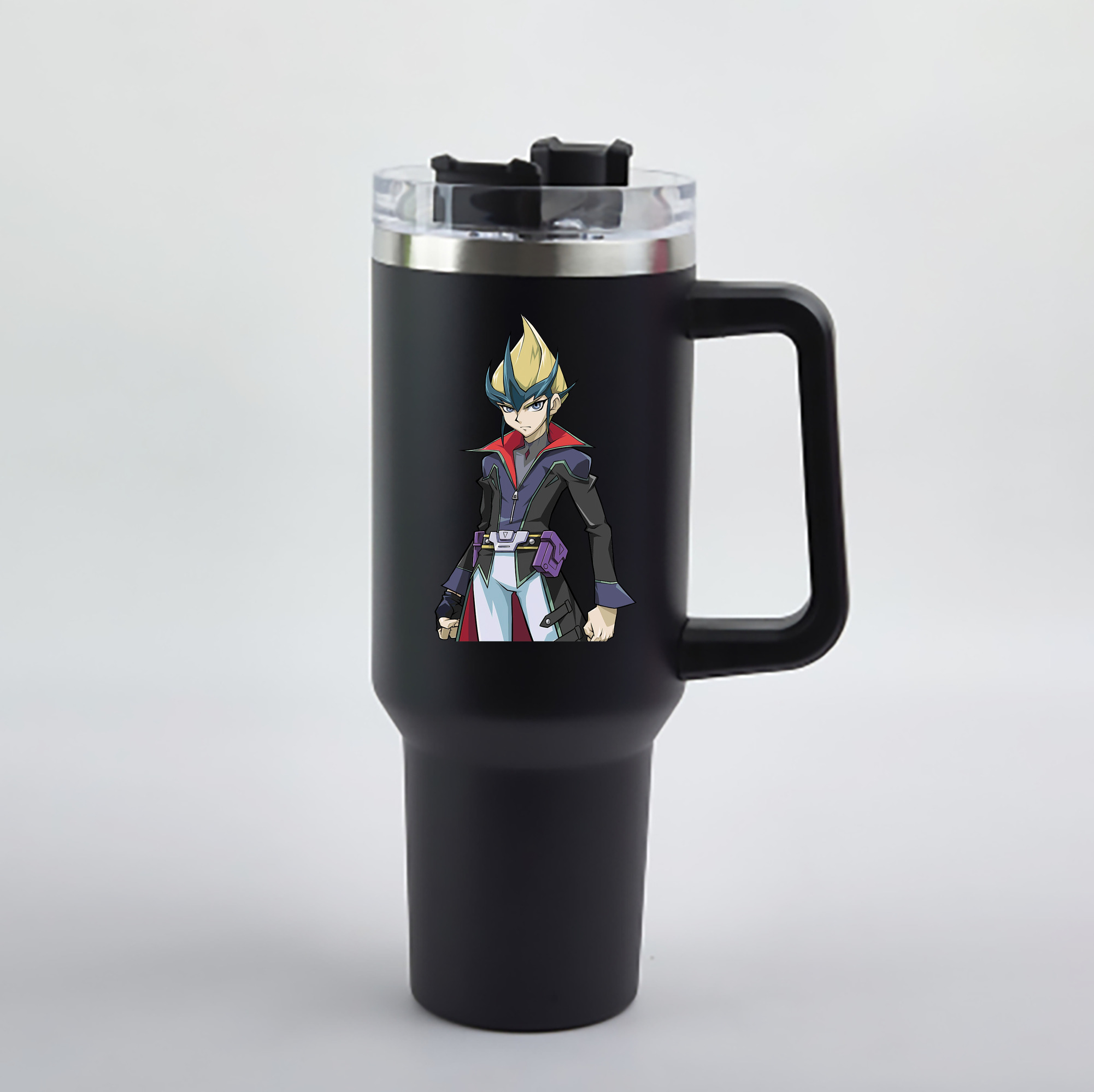 （画像用） 遊☆戯☆王 Yu-Gi-Oh! 1200mL車用タンブラー - クリスタルステッカー（プラスチックストロー付き）