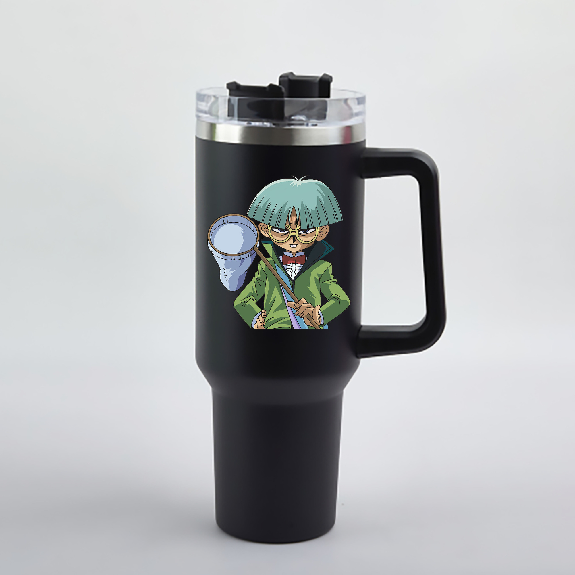 （画像用） 遊☆戯☆王 Yu-Gi-Oh! 1200mL車用タンブラー - クリスタルステッカー（プラスチックストロー付き）