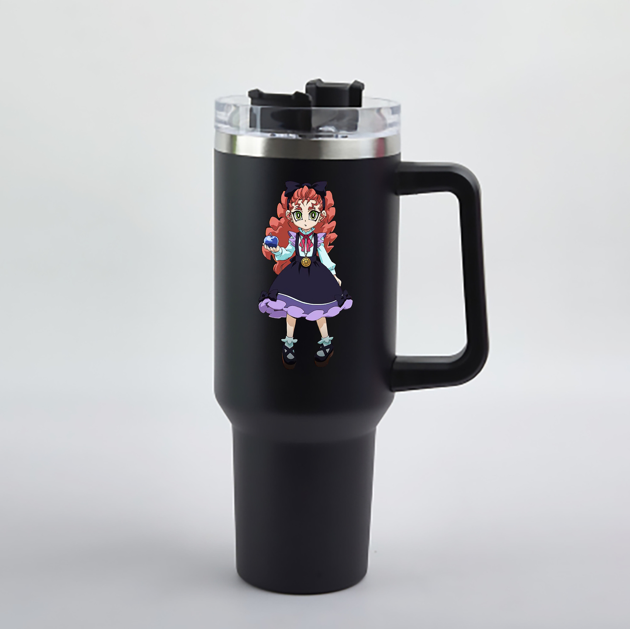 （画像用） 遊☆戯☆王 Yu-Gi-Oh! 1200mL車用タンブラー - クリスタルステッカー（プラスチックストロー付き）