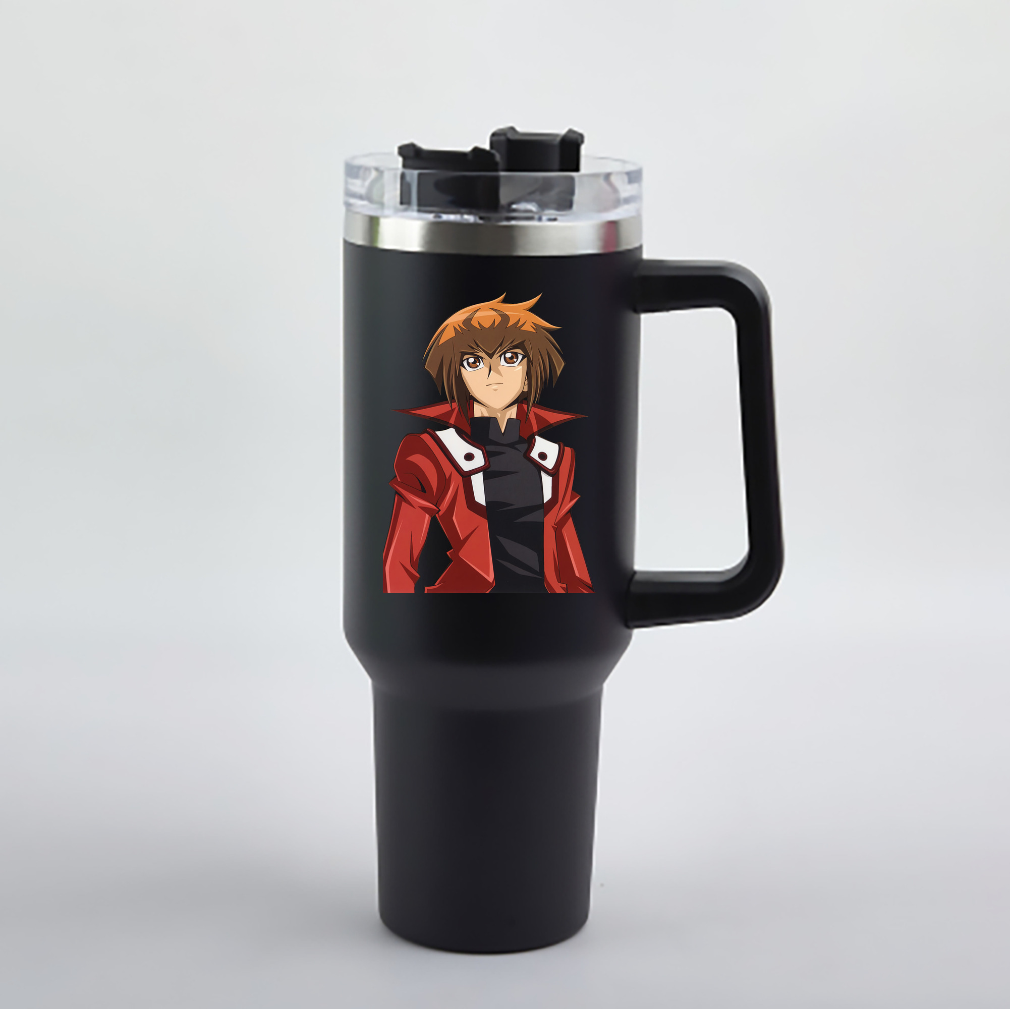（画像用） 遊☆戯☆王 Yu-Gi-Oh! 1200mL車用タンブラー - クリスタルステッカー（プラスチックストロー付き）