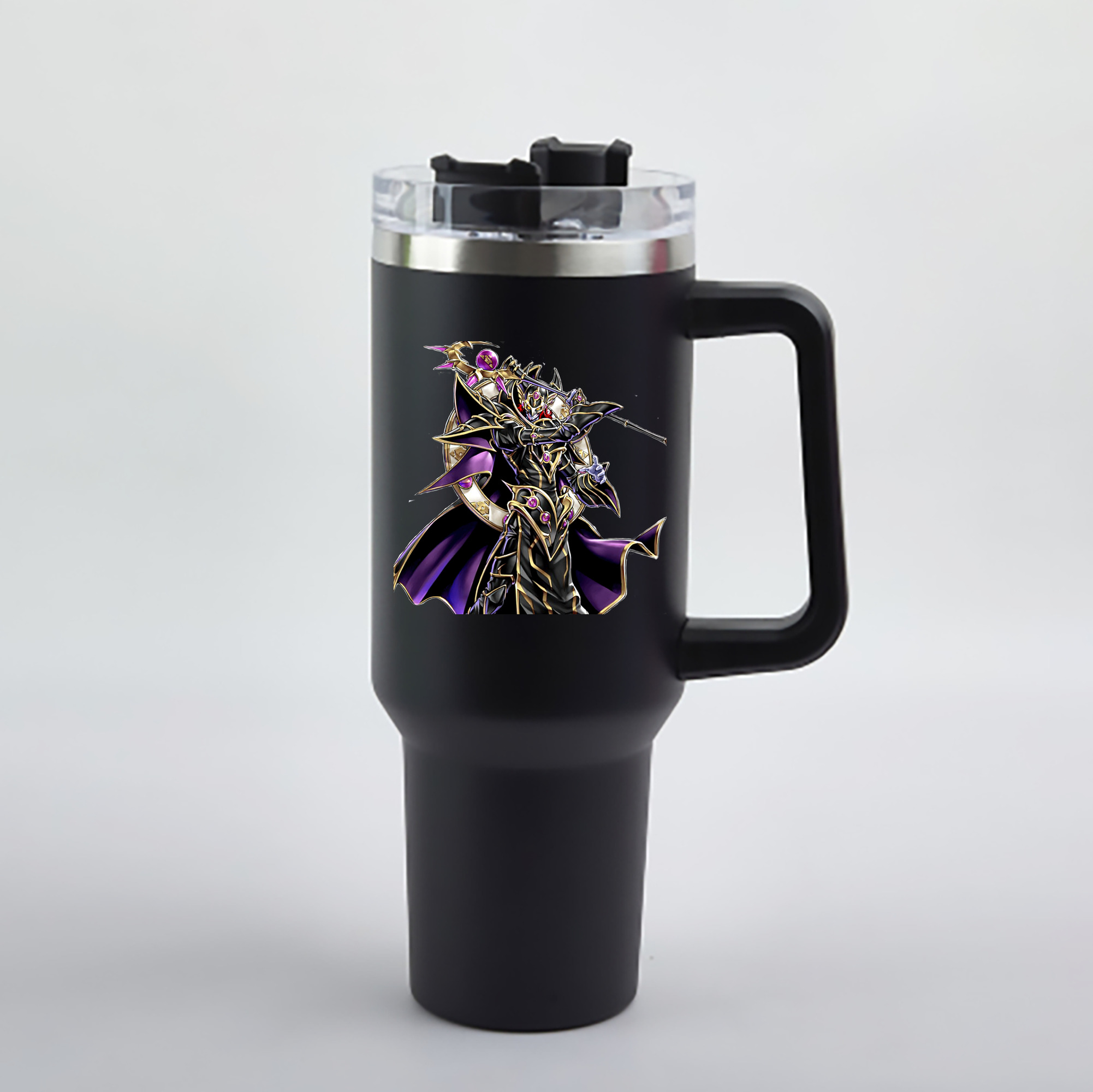 （画像用） 遊☆戯☆王 Yu-Gi-Oh! 1200mL車用タンブラー - クリスタルステッカー（プラスチックストロー付き）