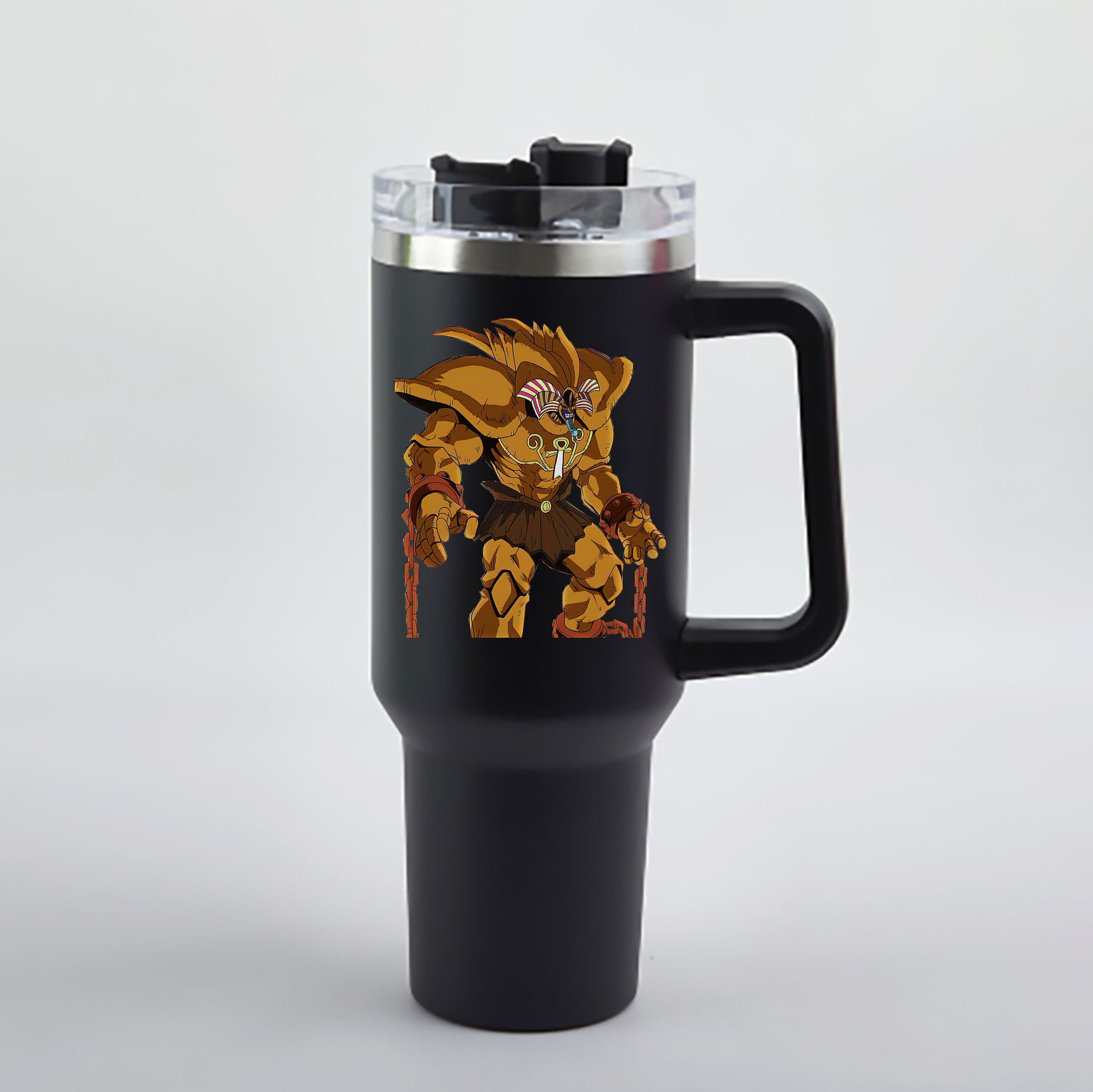 （画像用） 遊☆戯☆王 Yu-Gi-Oh! 1200mL車用タンブラー - クリスタルステッカー（プラスチックストロー付き）