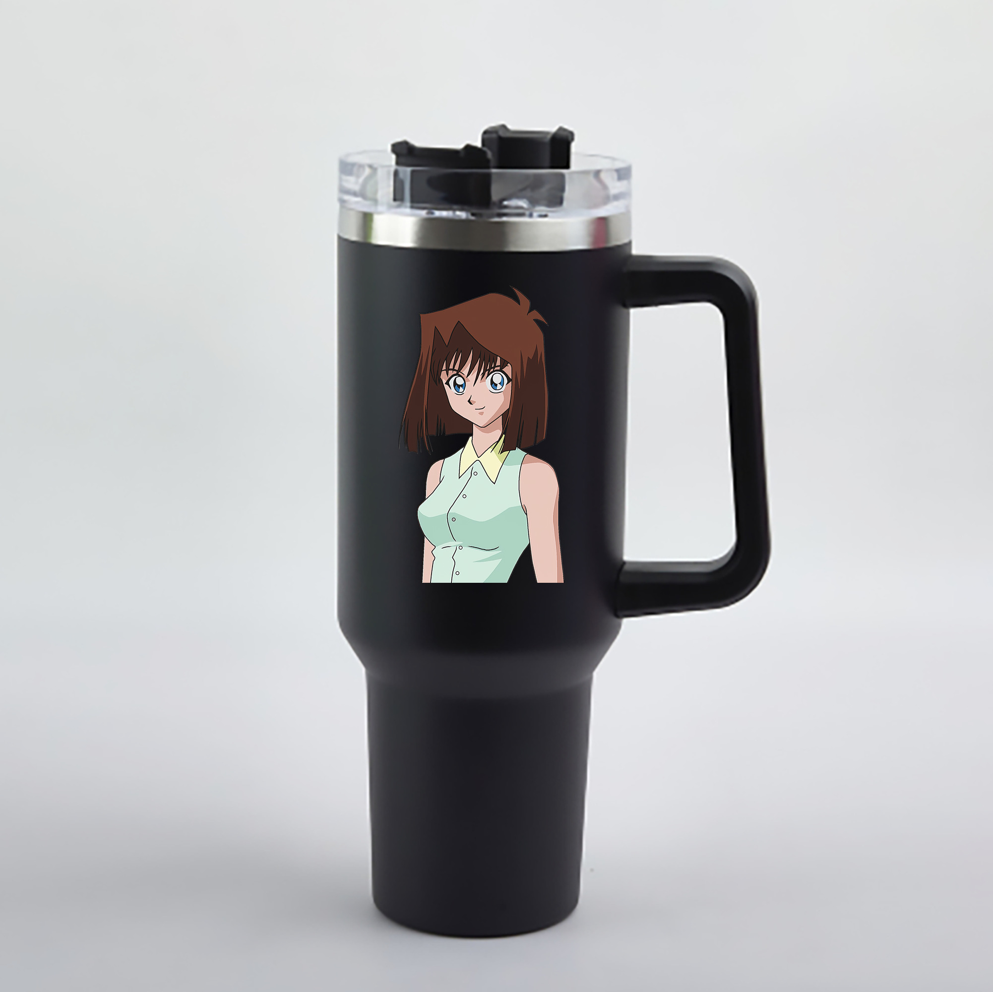 （画像用） 遊☆戯☆王 Yu-Gi-Oh! 1200mL車用タンブラー - クリスタルステッカー（プラスチックストロー付き）