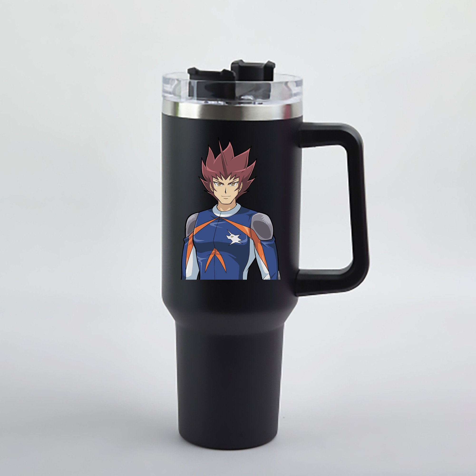 （画像用） 遊☆戯☆王 Yu-Gi-Oh! 1200mL車用タンブラー - クリスタルステッカー（プラスチックストロー付き）