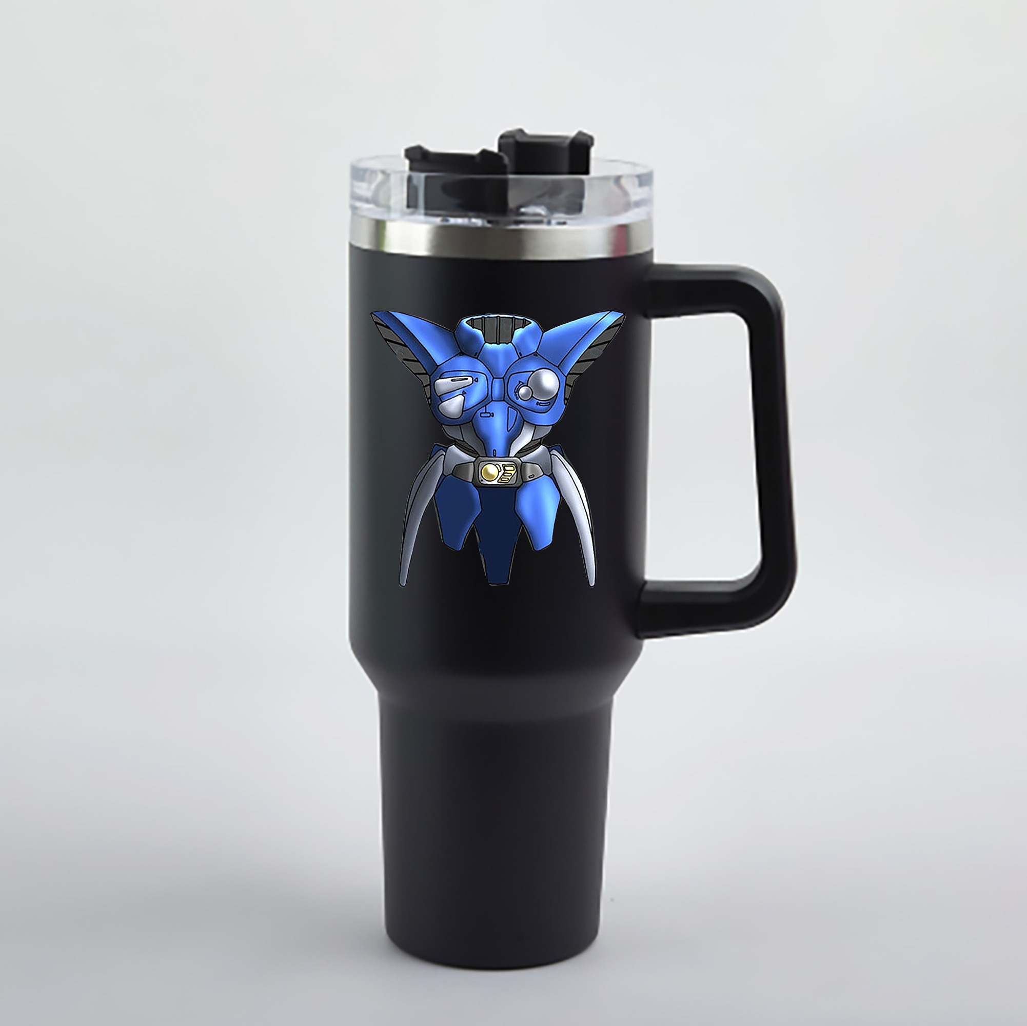 （画像用） 遊☆戯☆王 Yu-Gi-Oh! 1200mL車用タンブラー - クリスタルステッカー（プラスチックストロー付き）