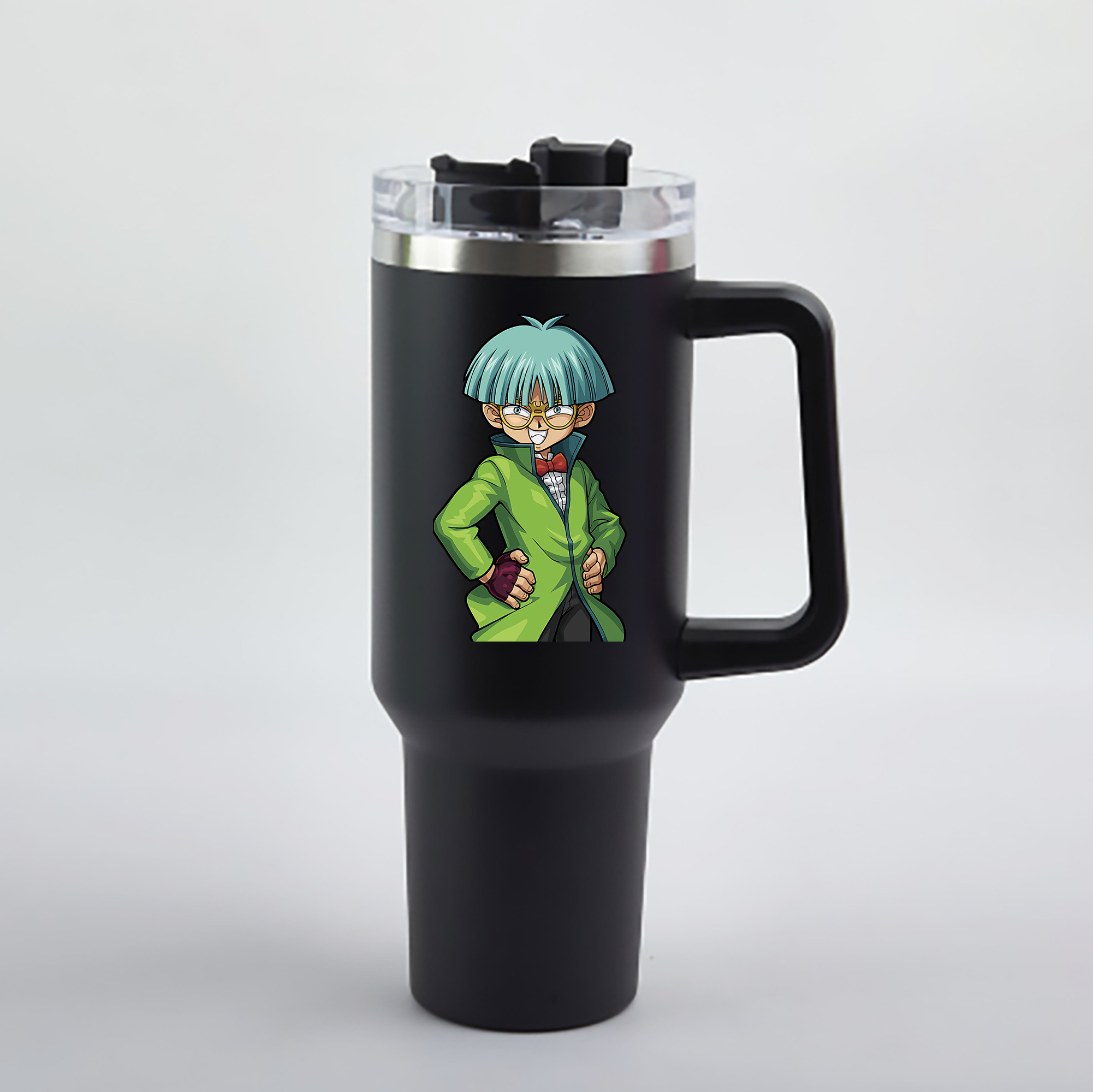 （画像用） 遊☆戯☆王 Yu-Gi-Oh! 1200mL車用タンブラー - クリスタルステッカー（プラスチックストロー付き）