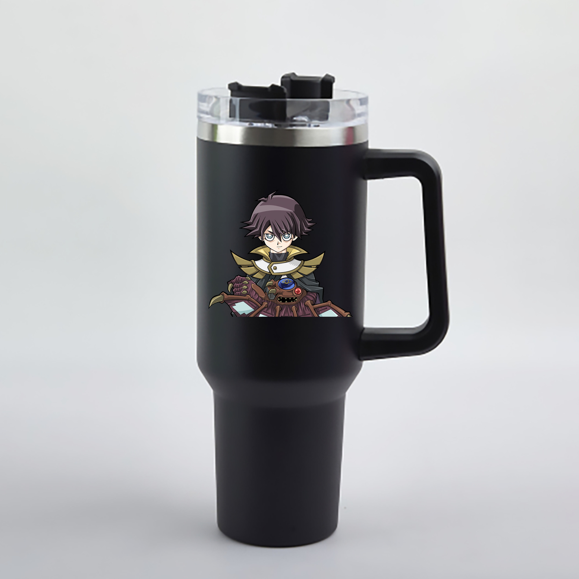 （画像用） 遊☆戯☆王 Yu-Gi-Oh! 1200mL車用タンブラー - クリスタルステッカー（プラスチックストロー付き）