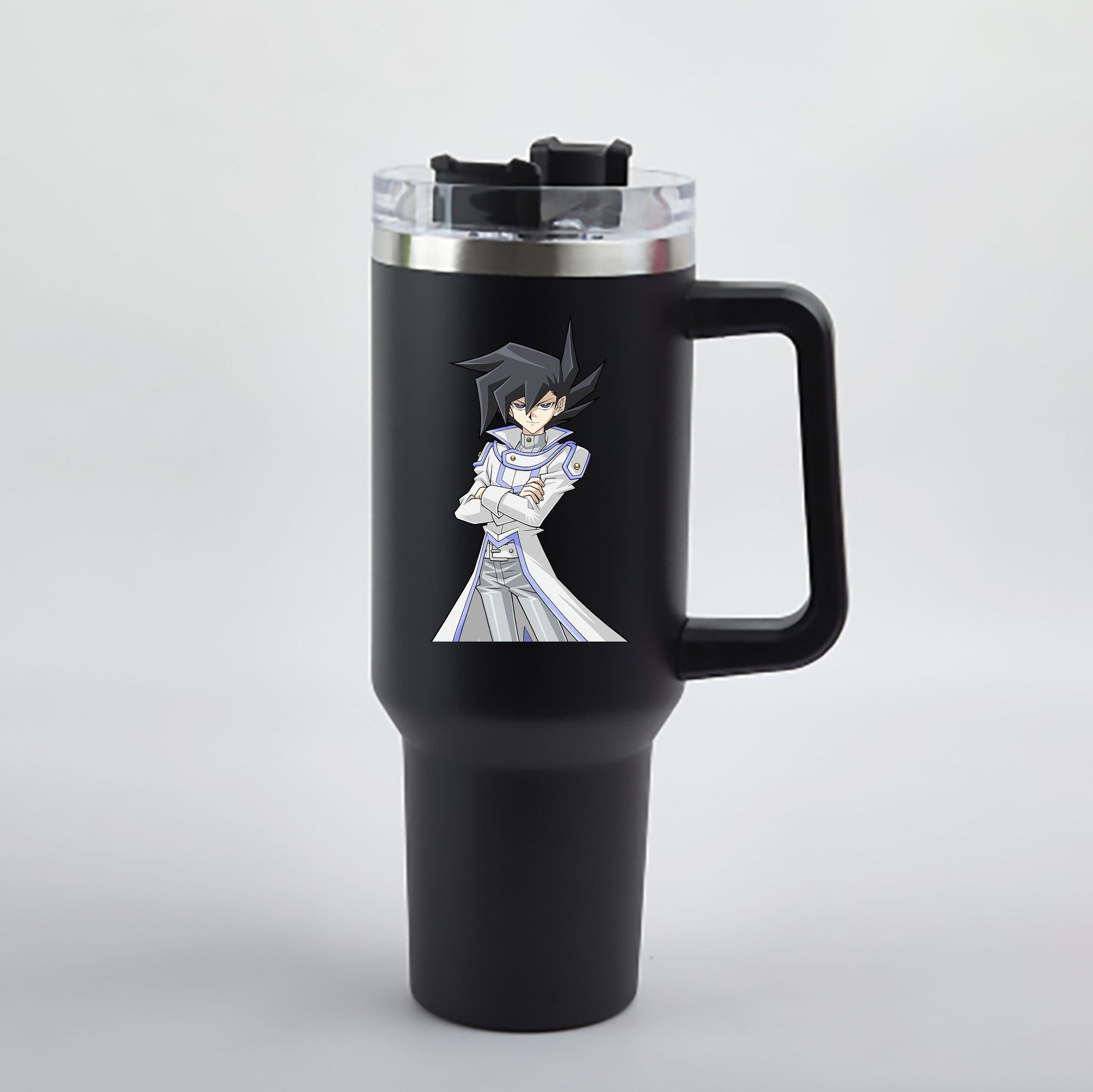 （画像用） 遊☆戯☆王 Yu-Gi-Oh! 1200mL車用タンブラー - クリスタルステッカー（プラスチックストロー付き）